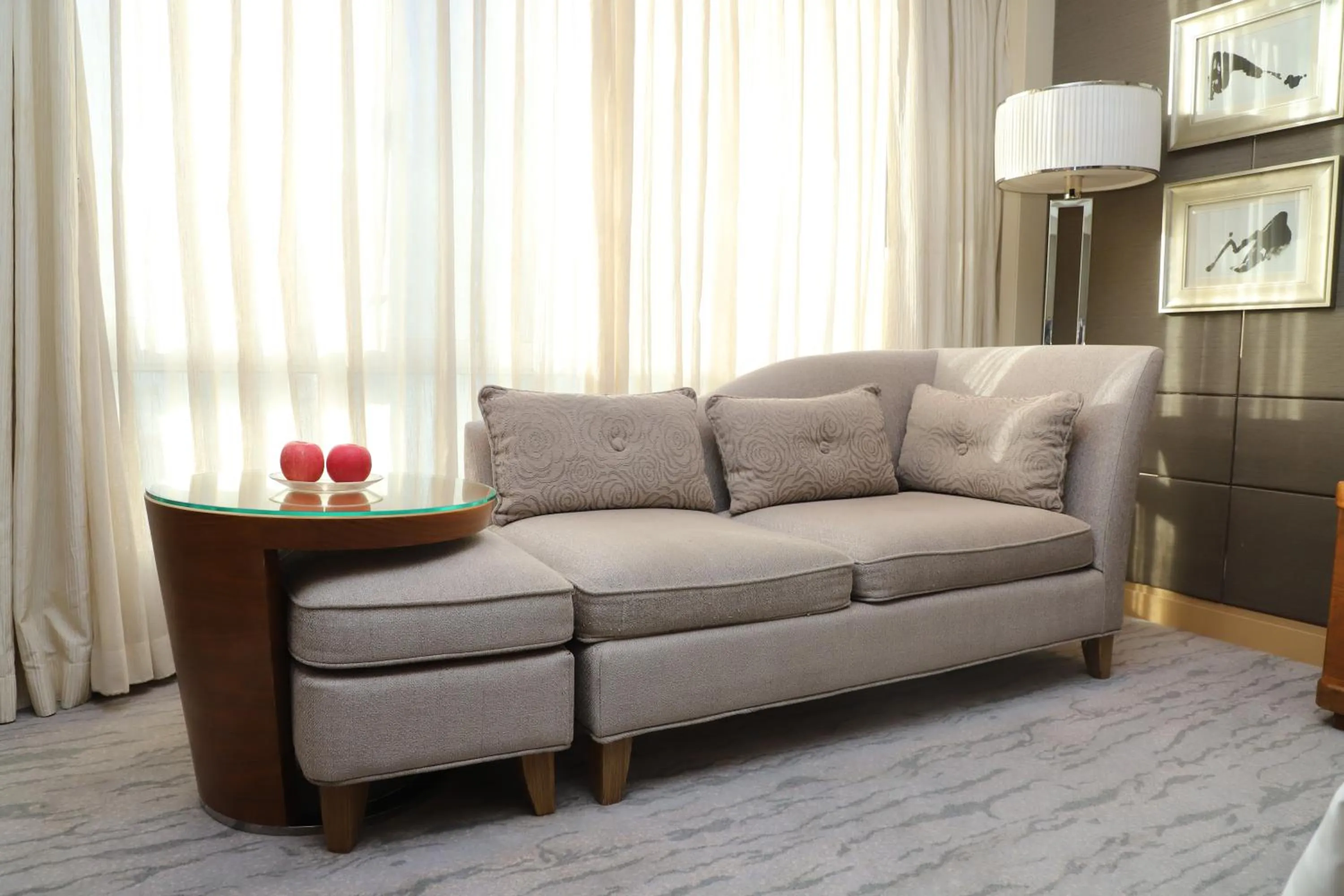 Seating area in Kerry Hotel, Beijing by Shangri-La