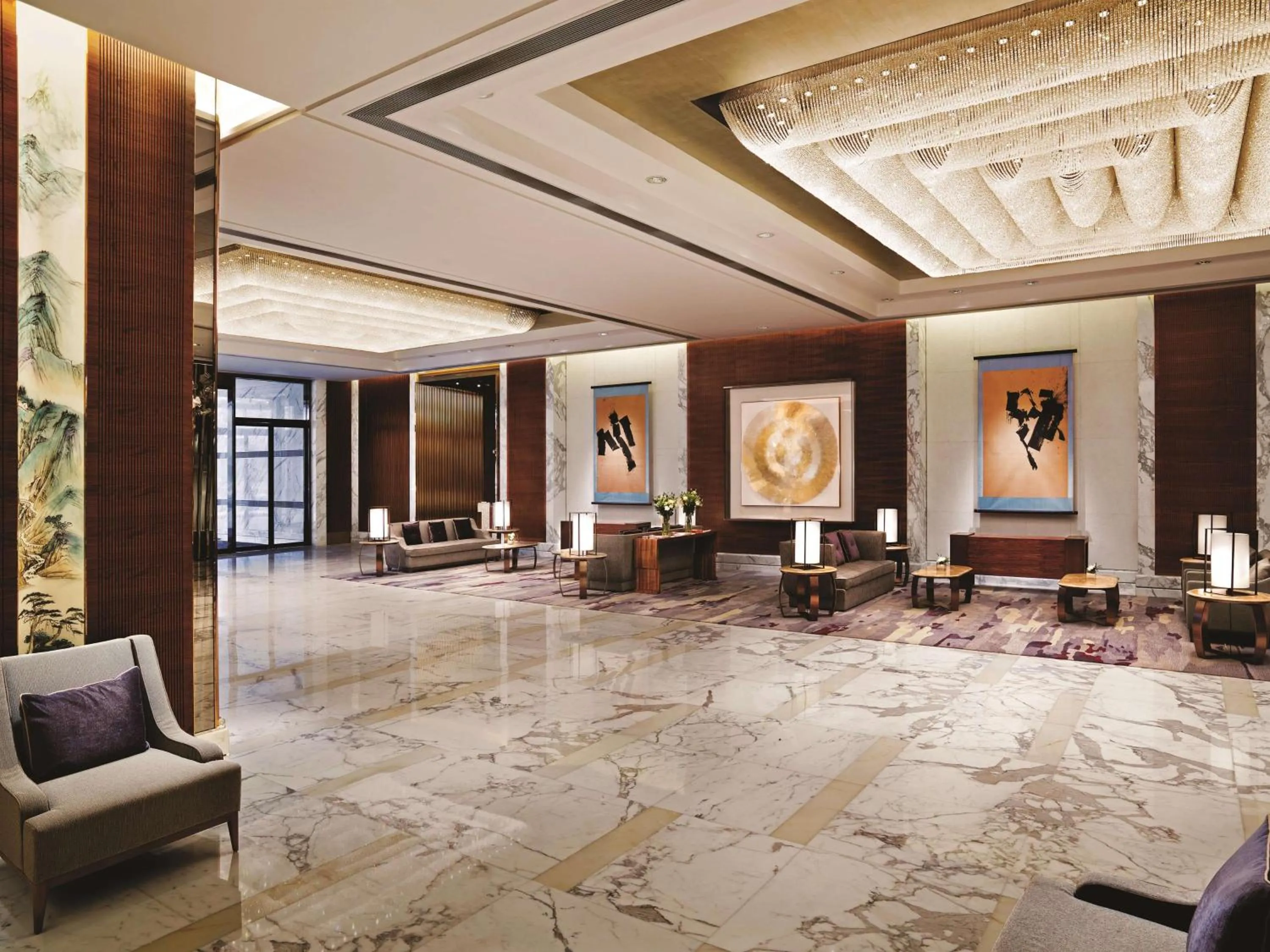 Lobby or reception in Kerry Hotel, Beijing by Shangri-La