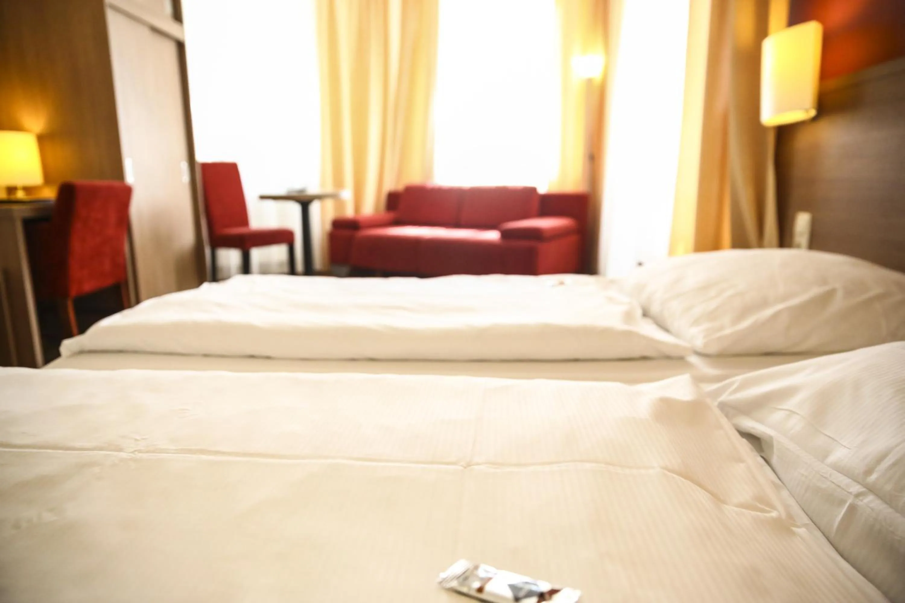 Decorative detail, Bed in Hotel Marienthal Garni