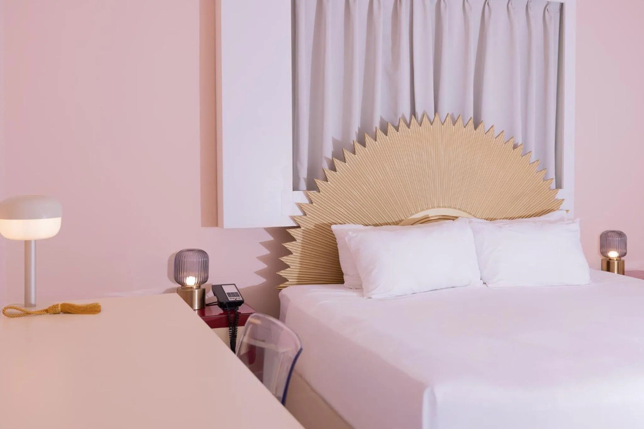 Bed in Crest Hotel Suites