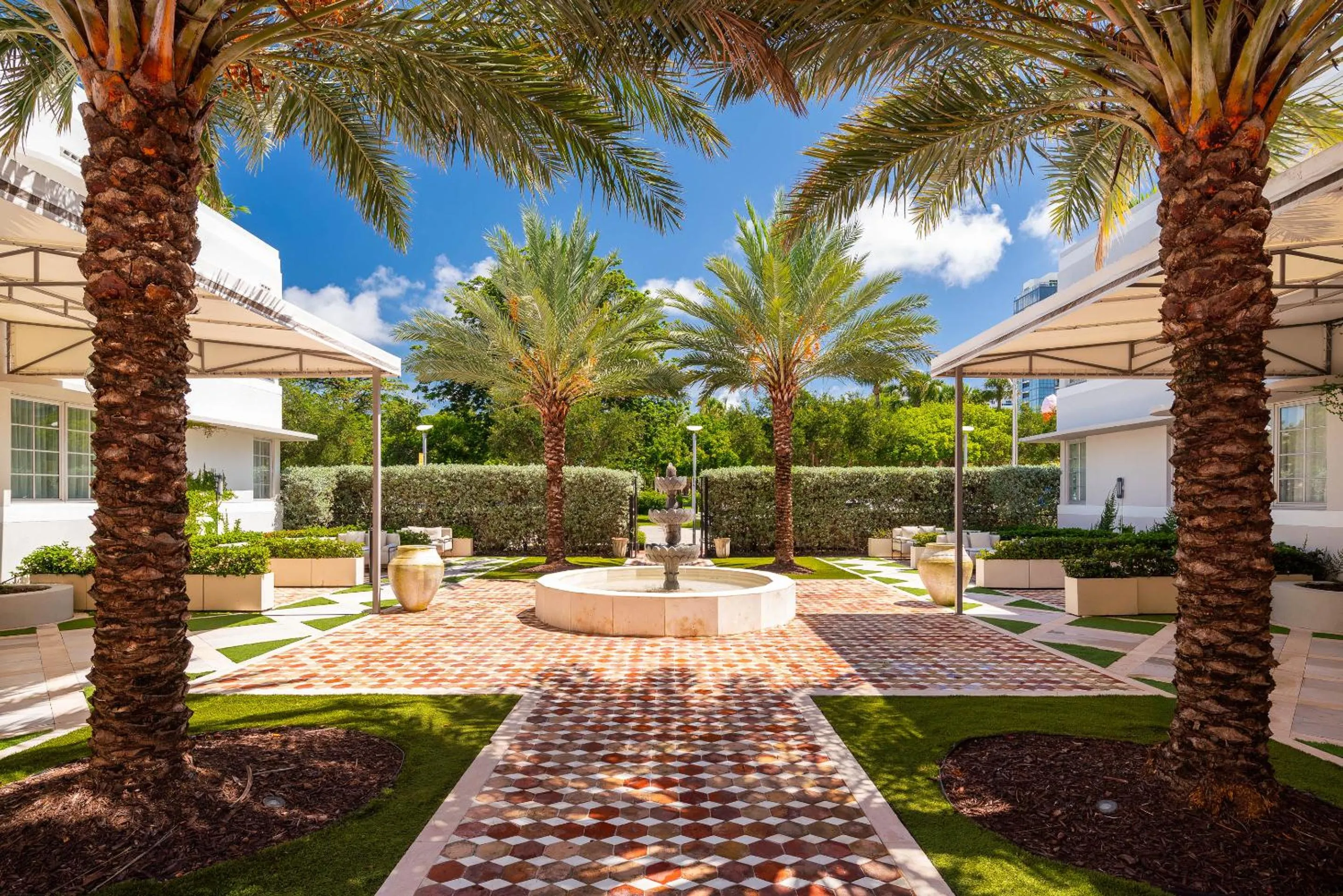Patio in South Beach Hotel
