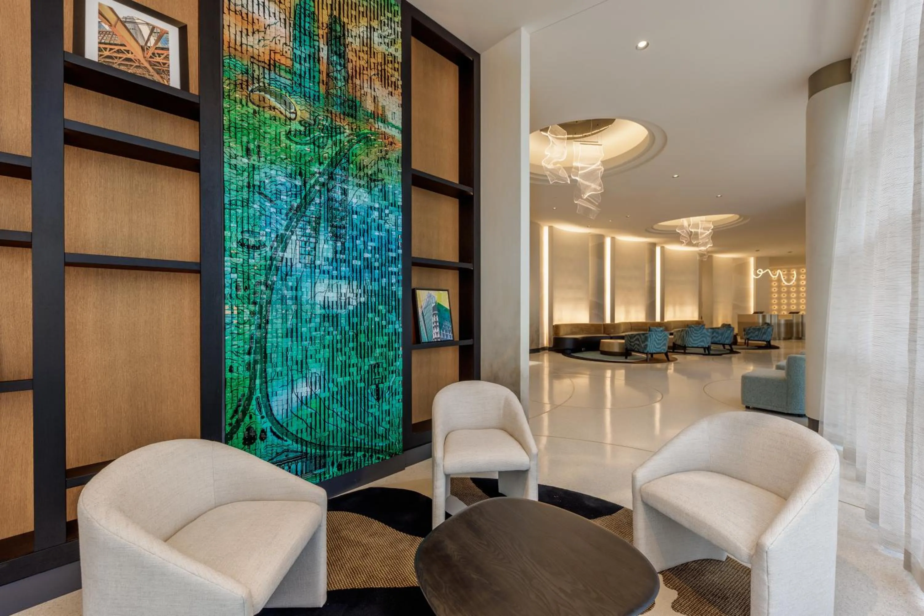 Seating area in Hyatt Centric Chicago Ohare