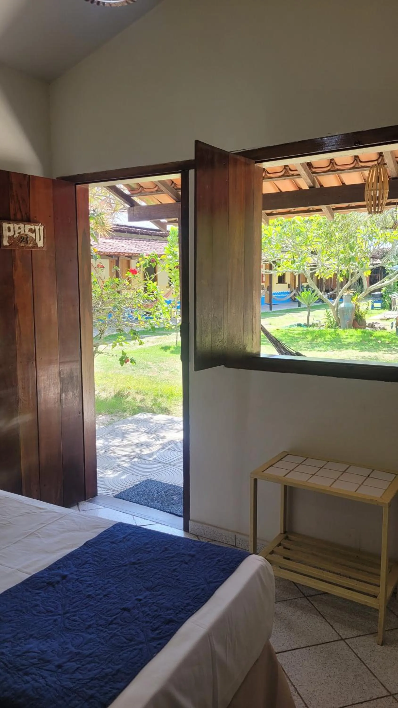 View (from property/room), Bed in Pousada Estalagem Vila Tania