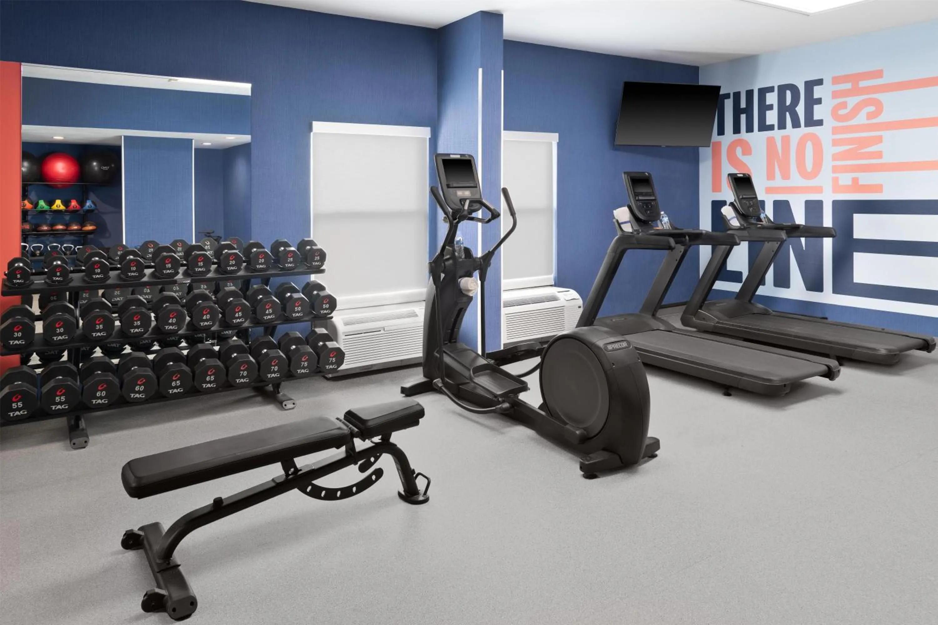 Fitness centre/facilities in Hampton Inn Kansas City/Shawnee Mission