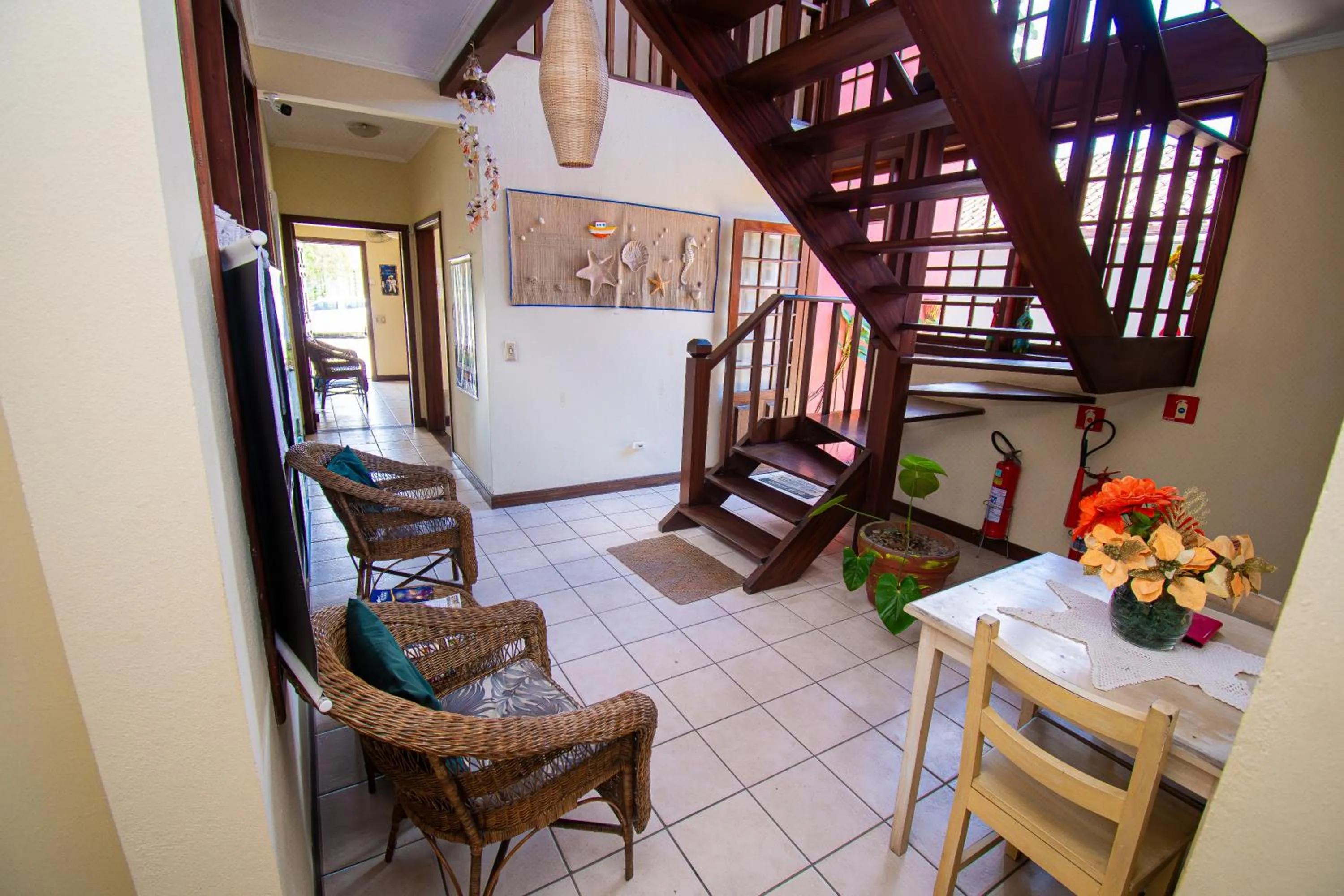 Seating area in Pousada Brisa de Paraty