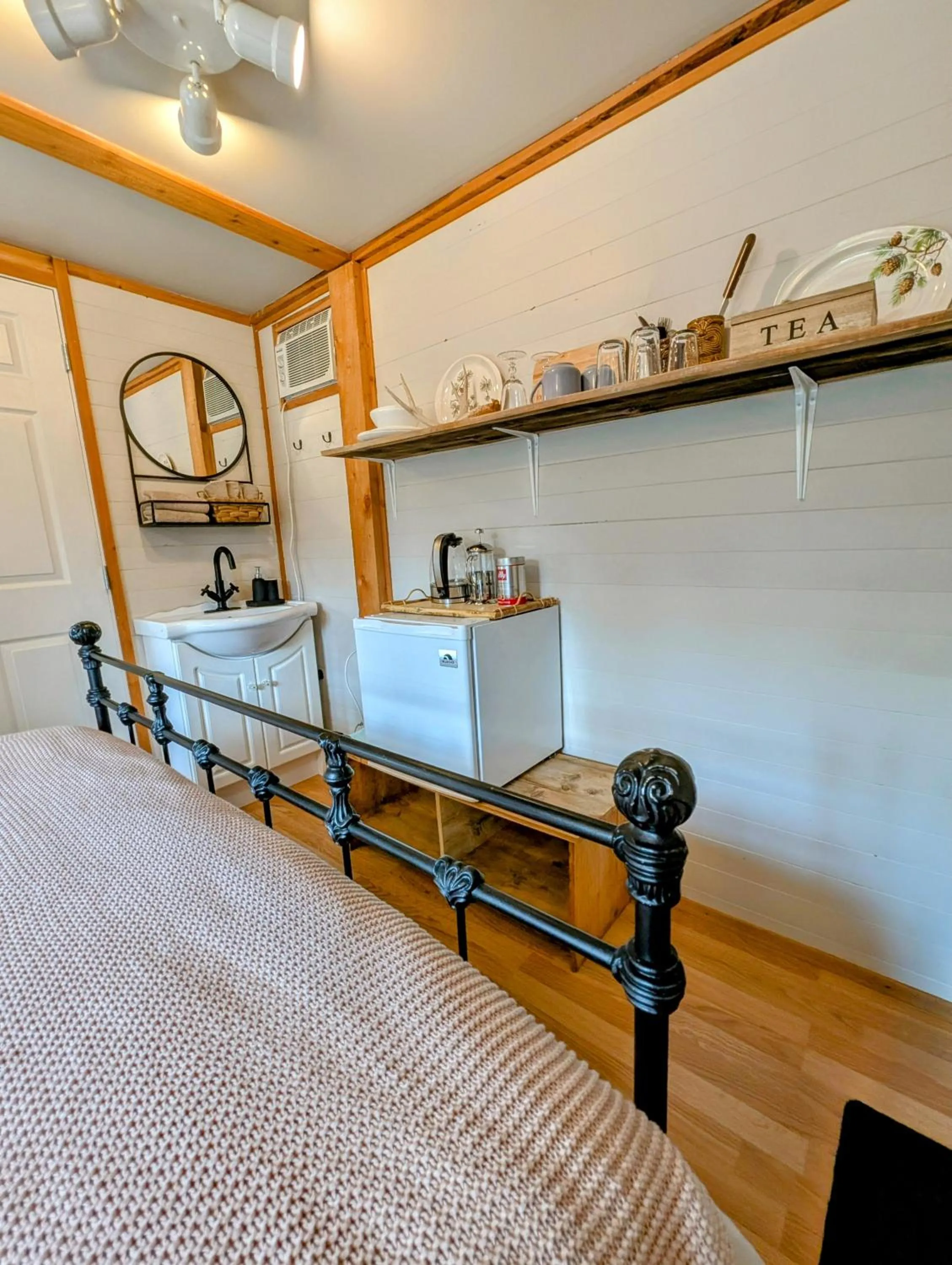 Bed in The Rusty Antler Cabin