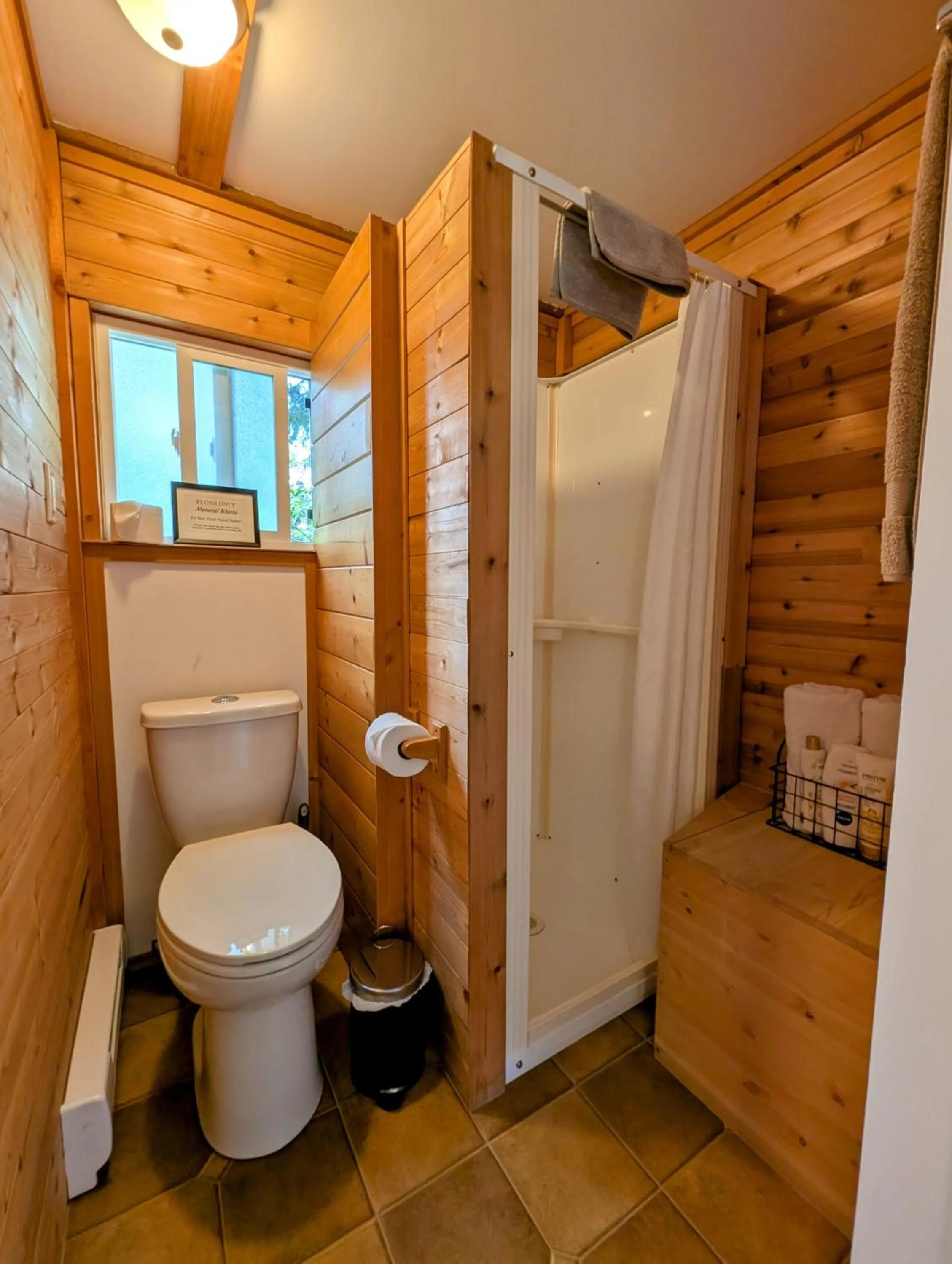 Shower in The Rusty Antler Cabin