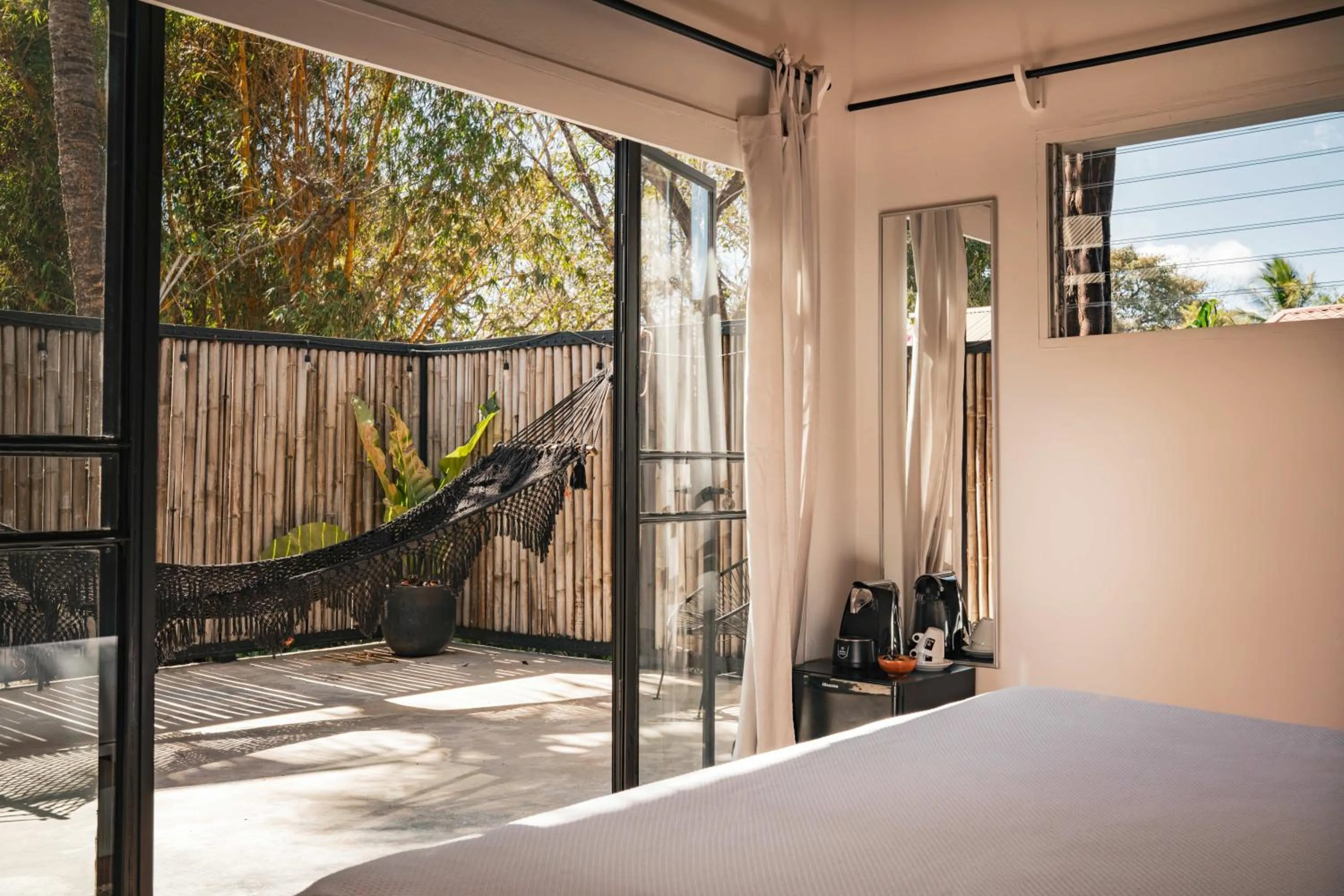 Bed in La Negra Surf Hotel