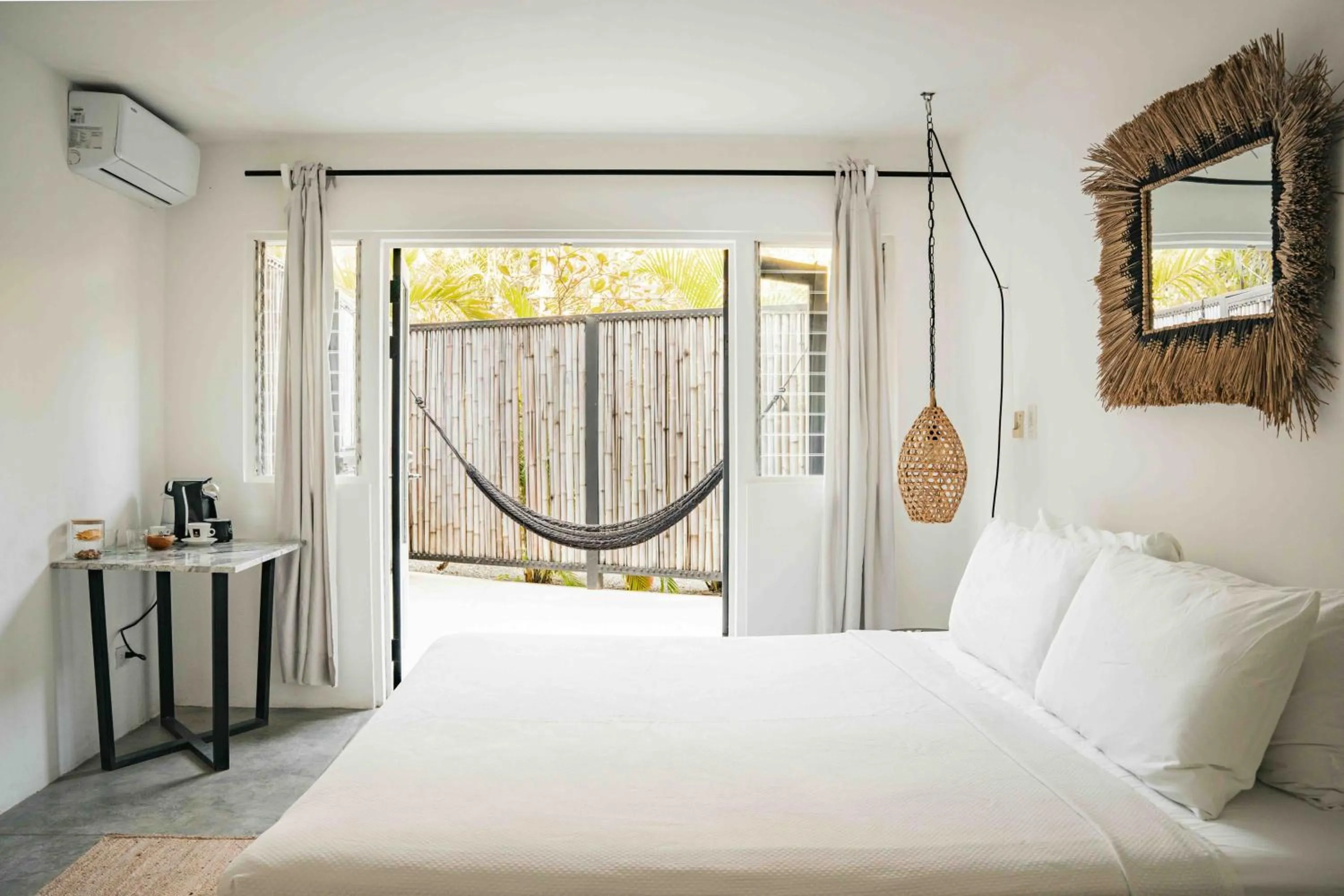 Bed in La Negra Surf Hotel