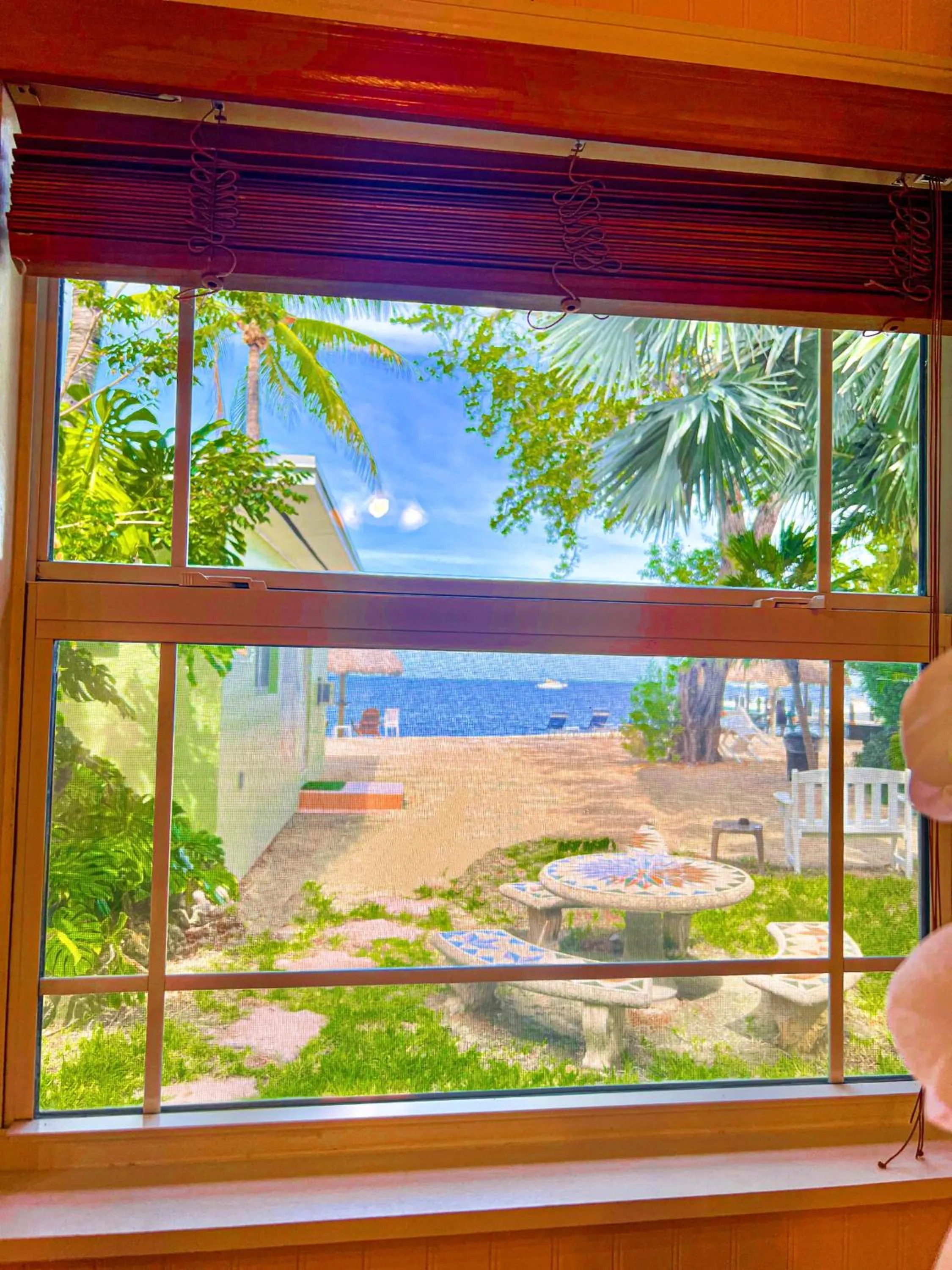 Garden view in Sunset Cove Beach Resort