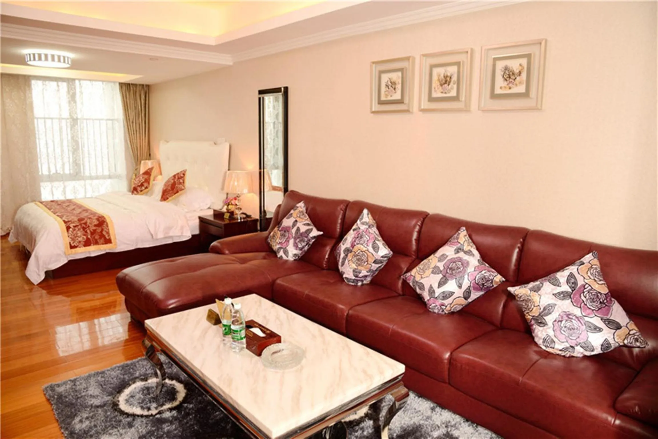 Living room in Guangzhou Boman Apartment Zhengjia Huanshi Branch