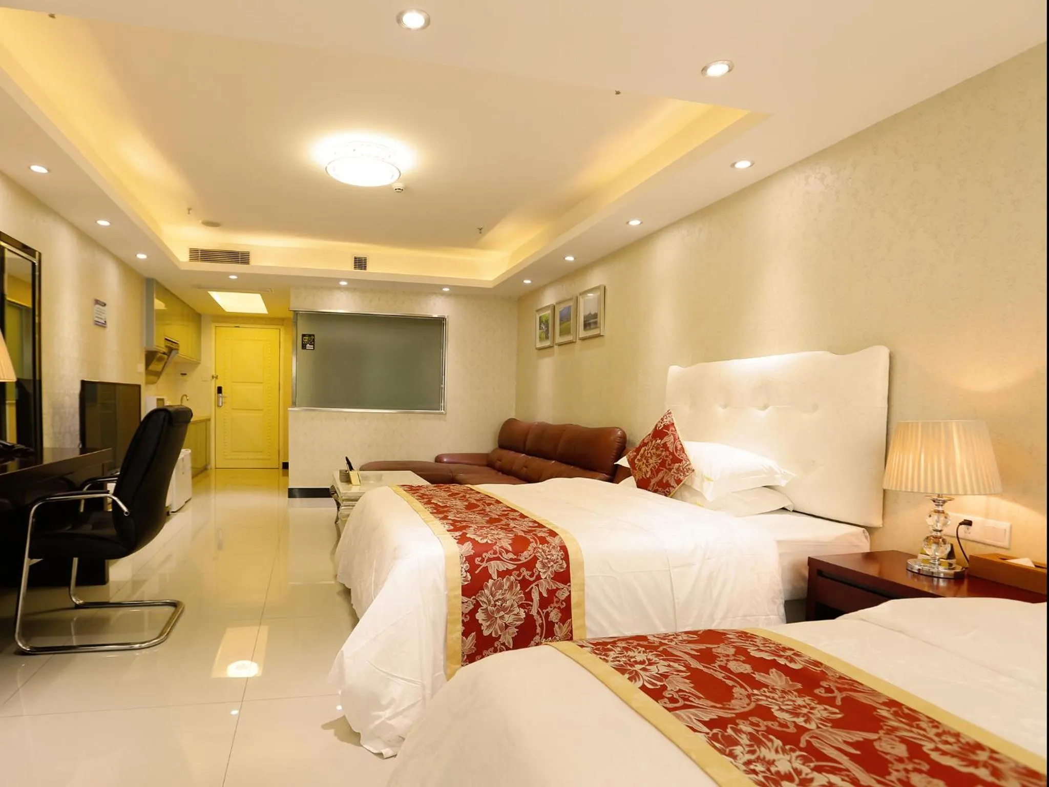 Photo of the whole room, Bed in Guangzhou Boman Apartment Zhengjia Huanshi Branch