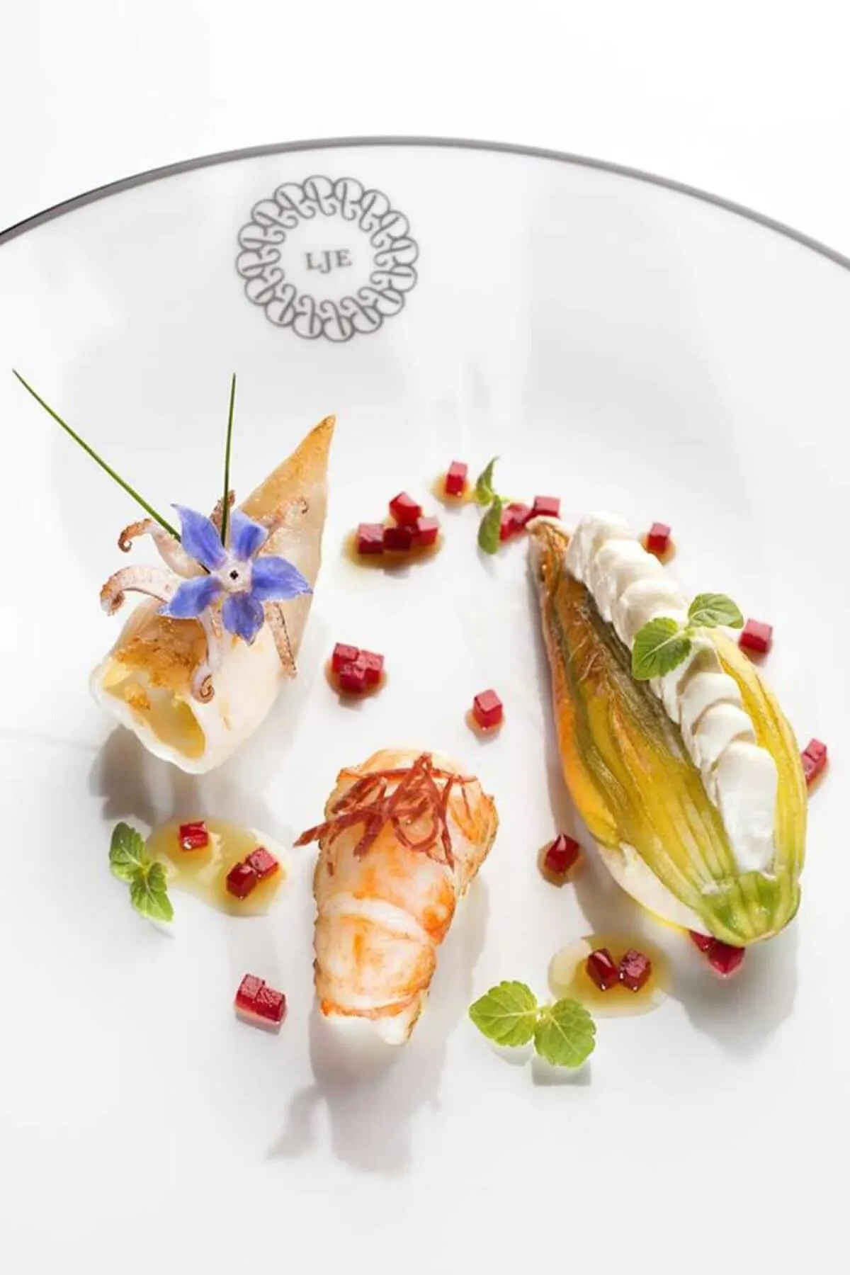 Food close-up in Les Jardins d'Epicure