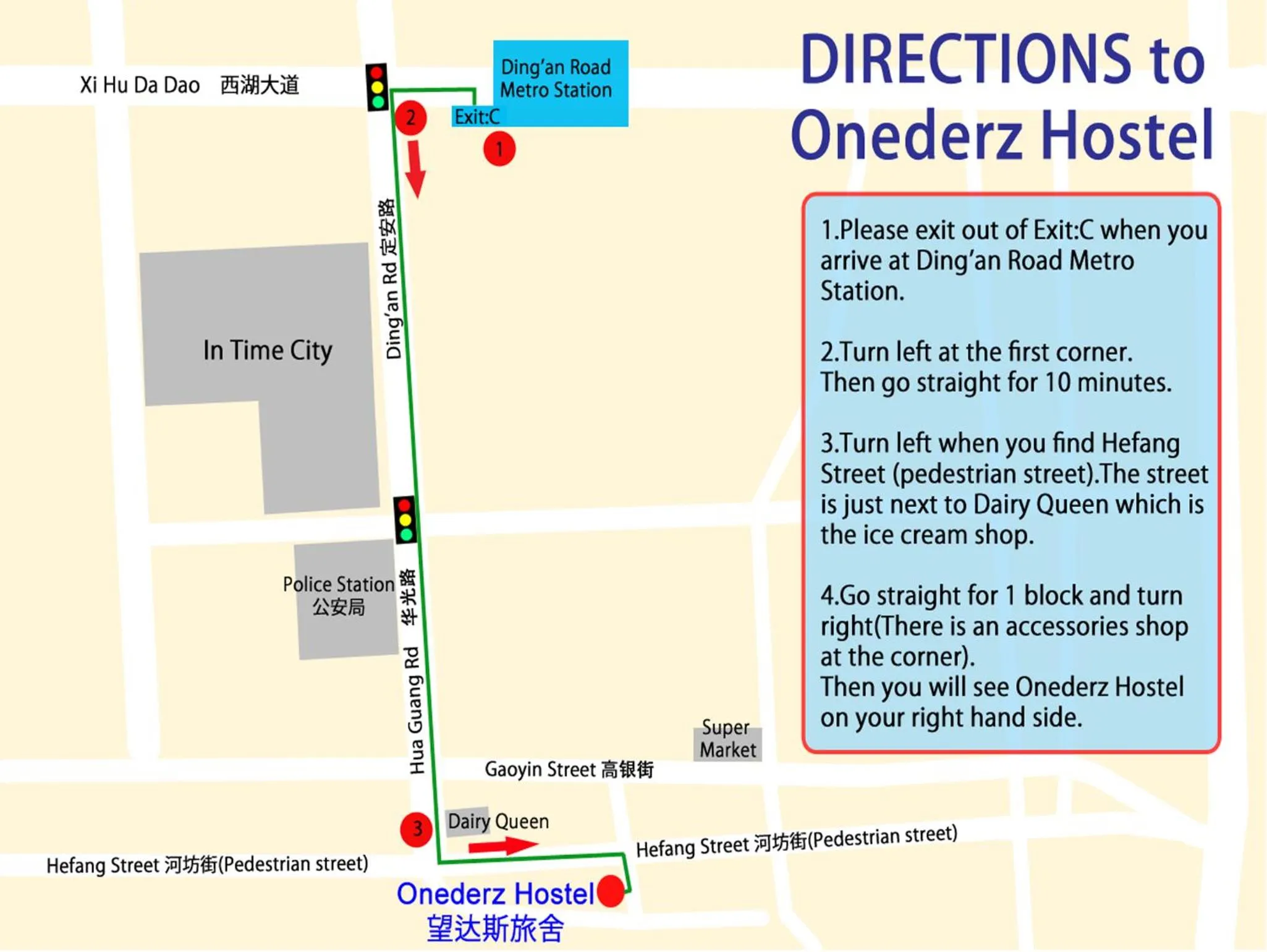 Off site in Onederz Hostel Hangzhou