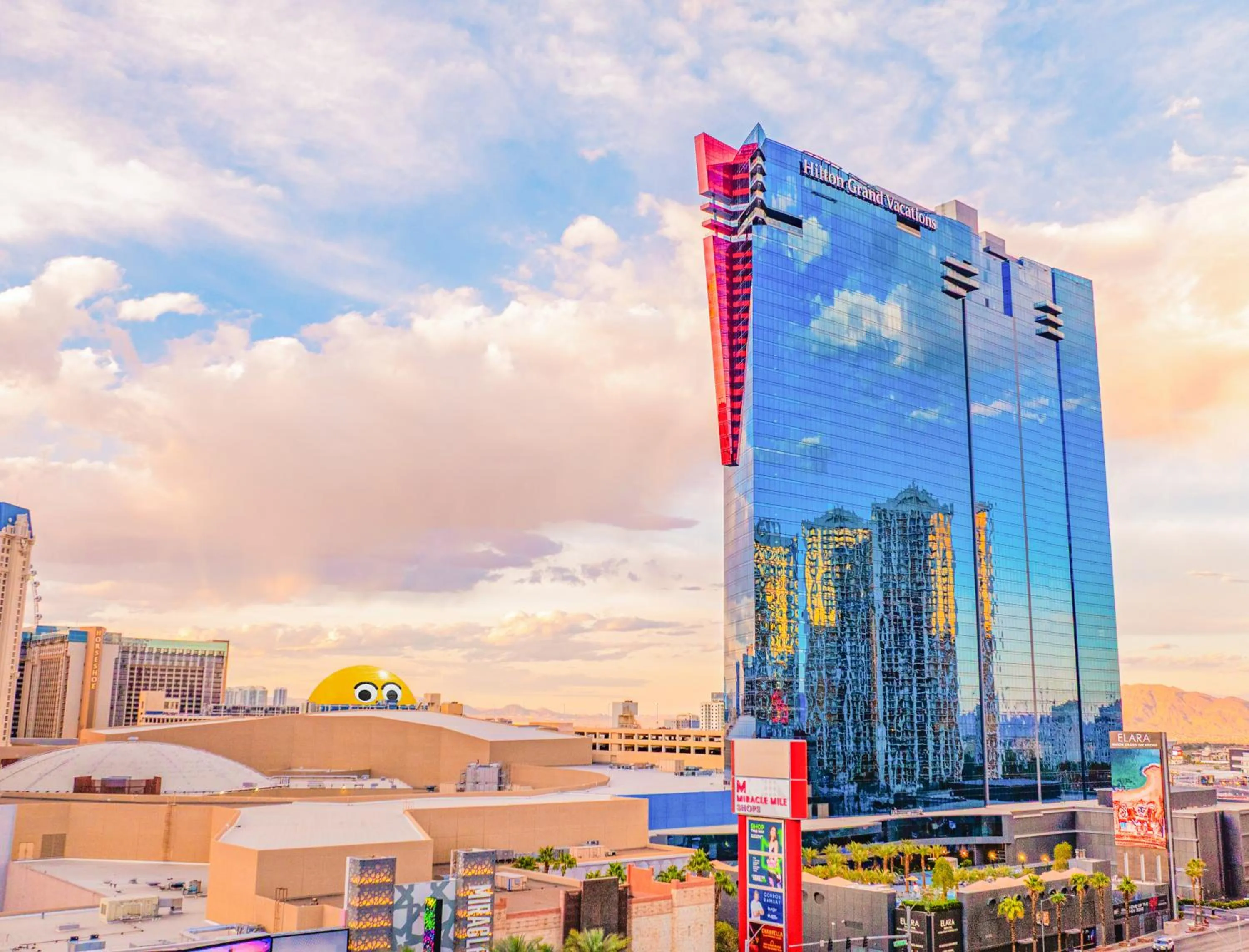 Property building in Hilton Grand Vacations Club Elara Center Strip Las Vegas