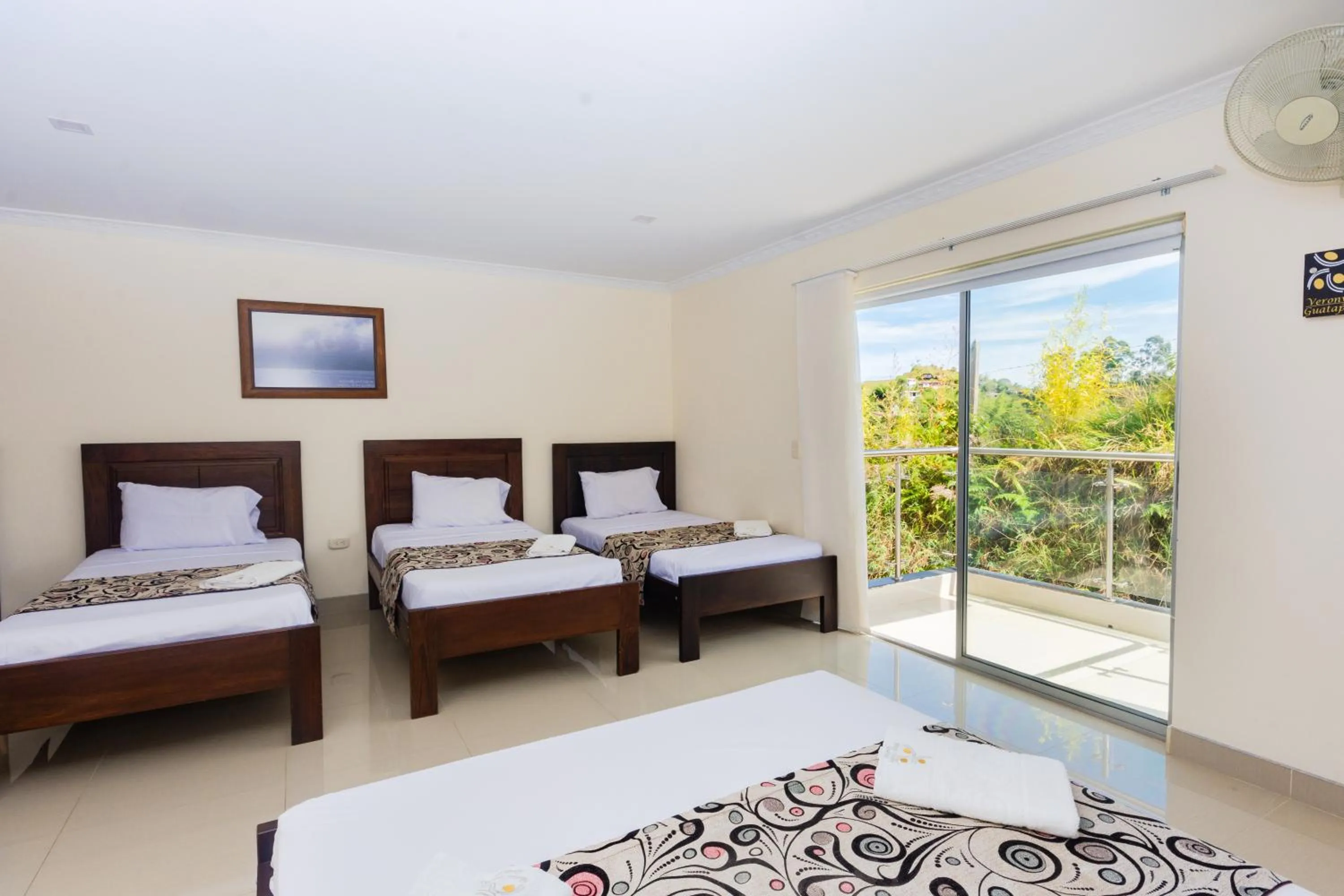 Bed in Hotel Verony Guatape