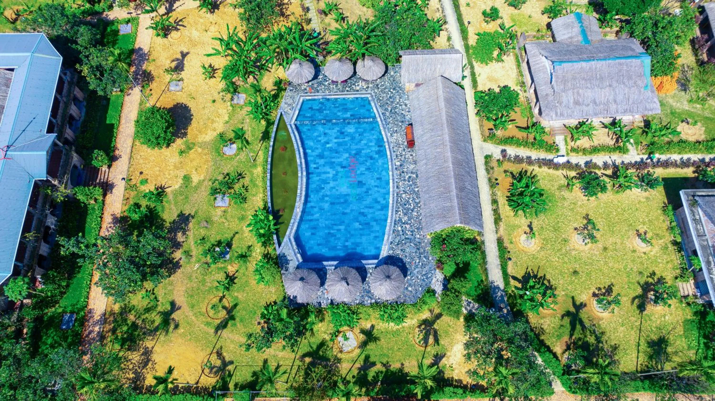 Bird's eye view in Hue Ecolodge