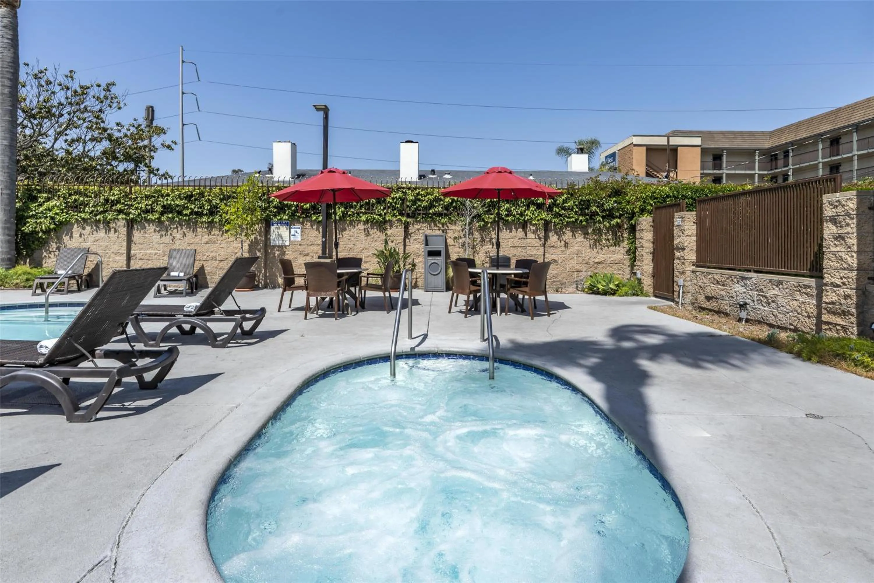 Pool view in Best Western Airpark Hotel - LAX Airport LA Stadium