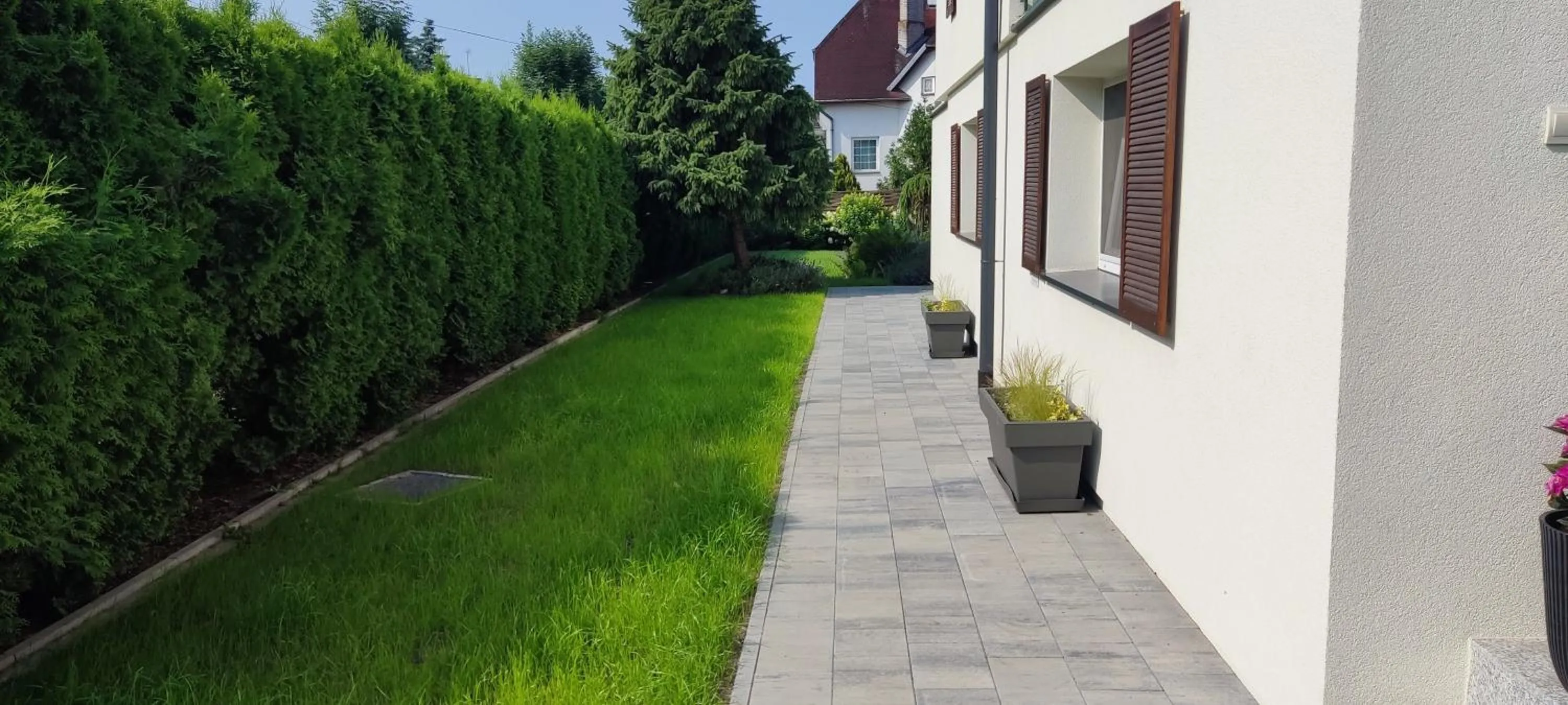 Garden in Willa Zaciszne Centrum Augustów