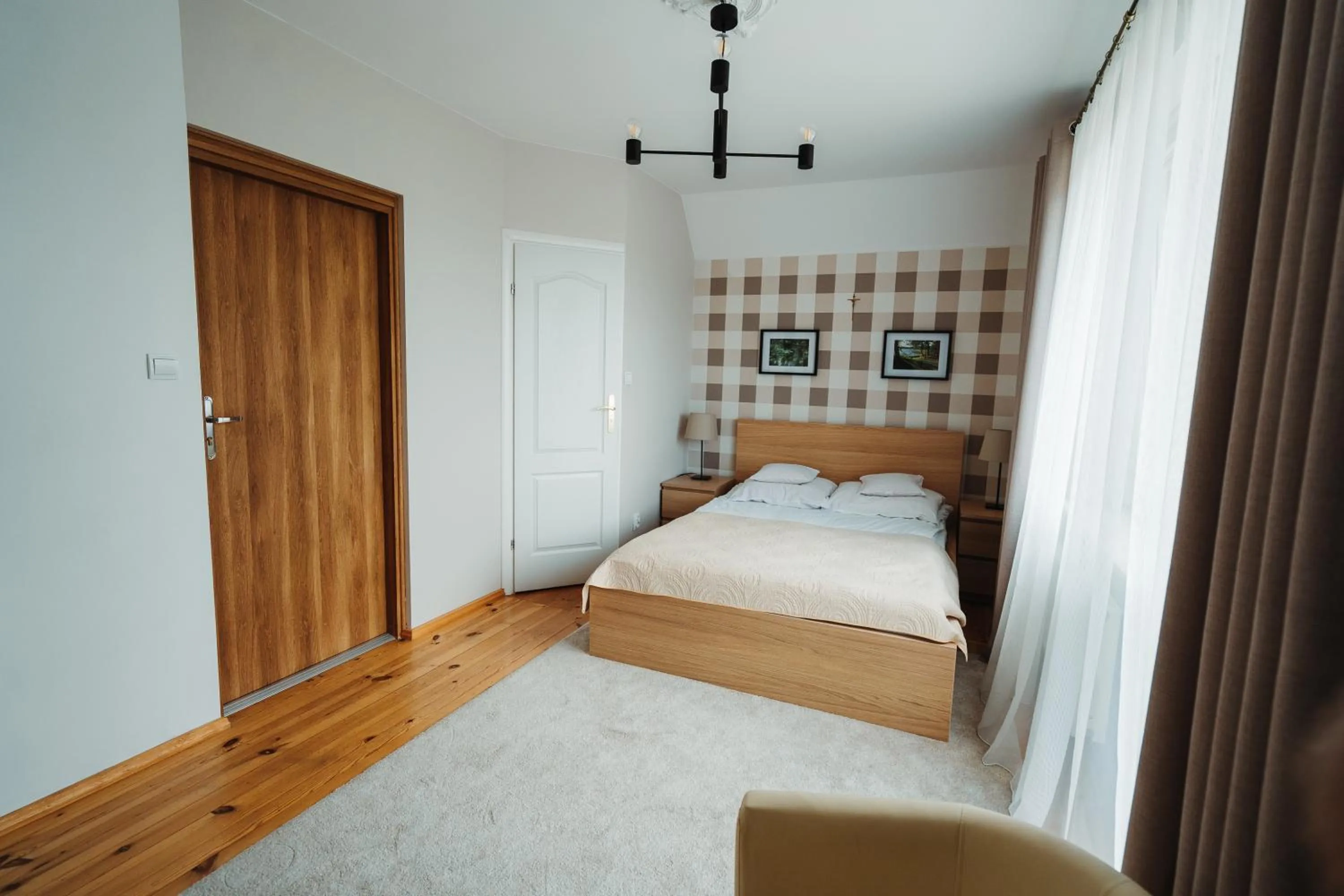 Seating area, Bed in Willa Zaciszne Centrum Augustów