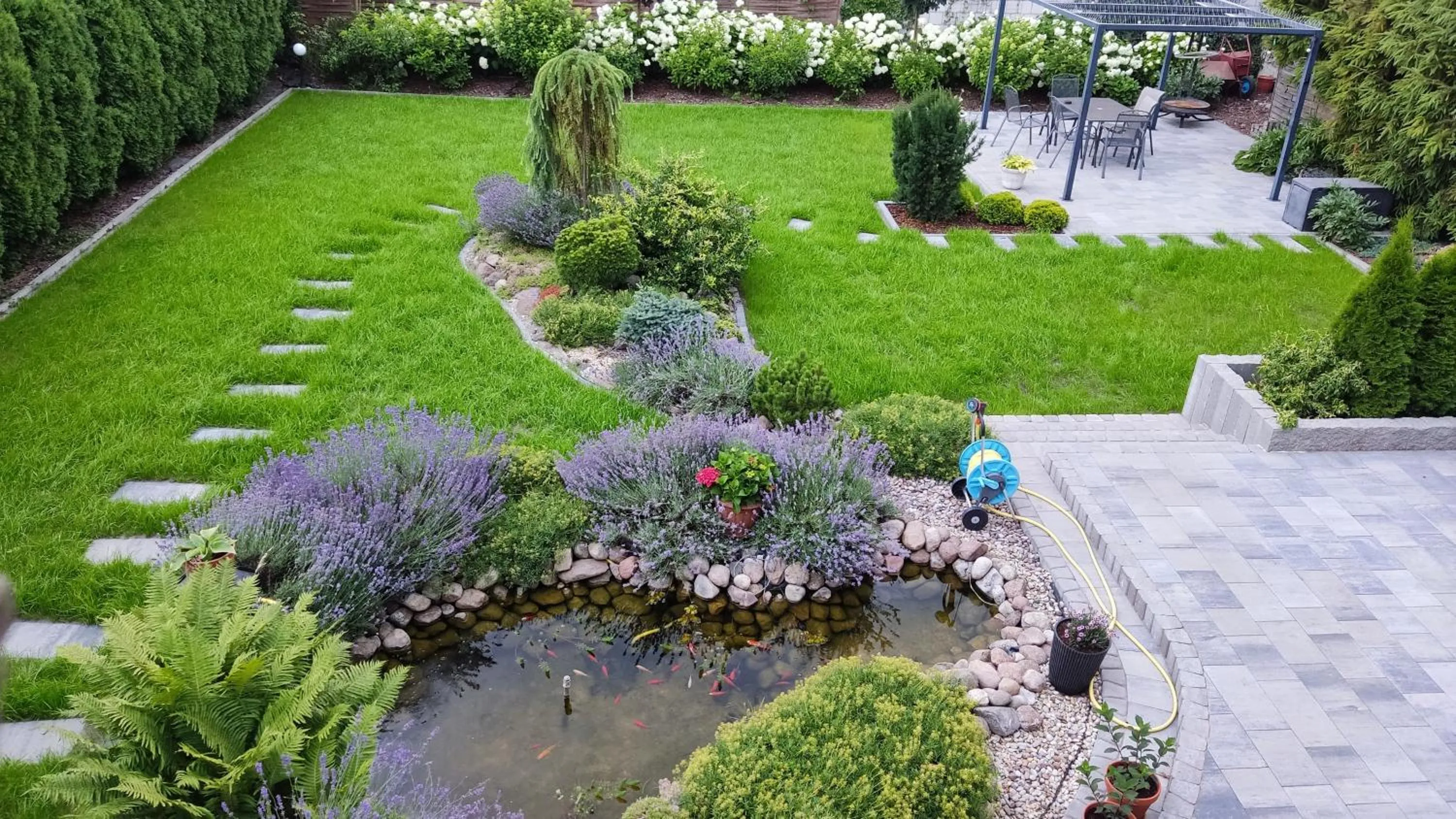 Garden in Willa Zaciszne Centrum Augustów