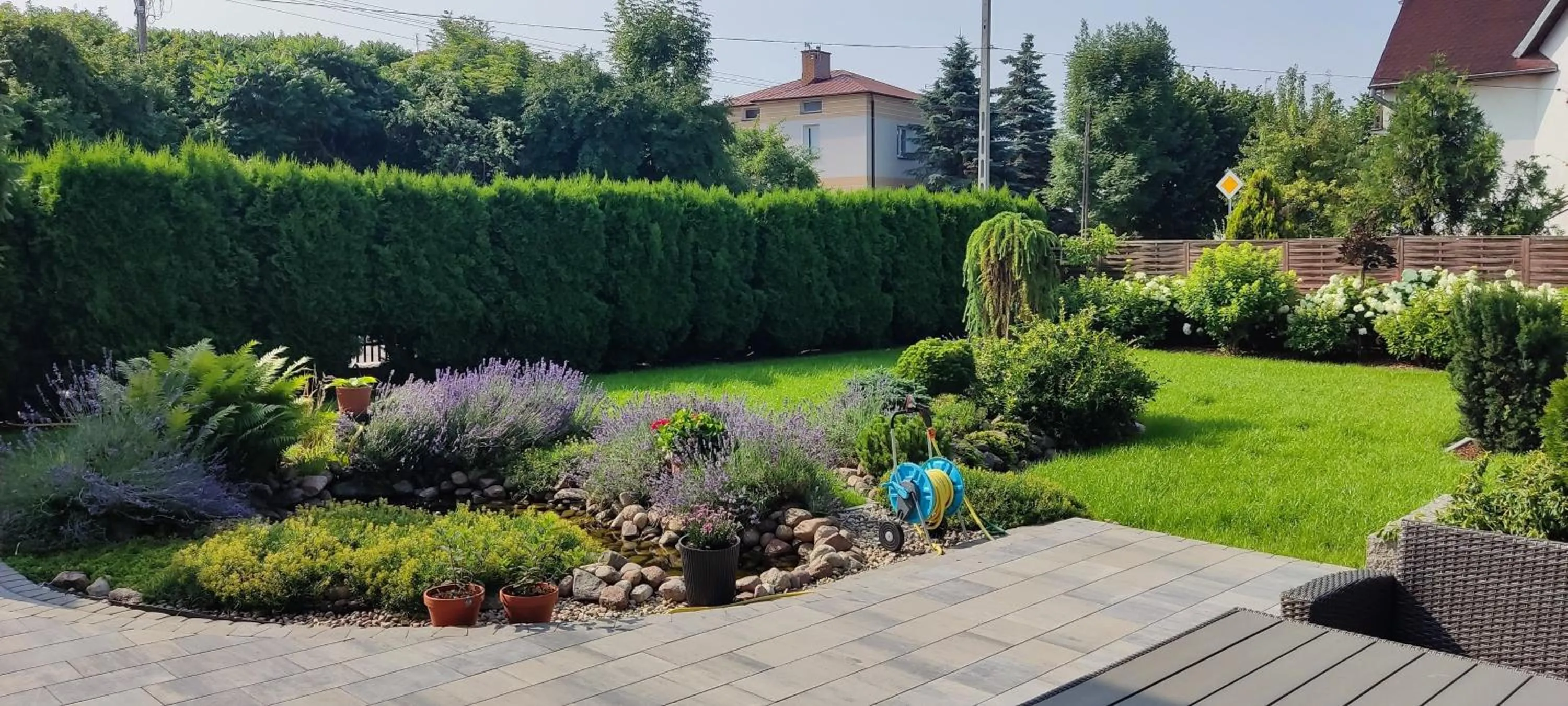 Garden in Willa Zaciszne Centrum Augustów