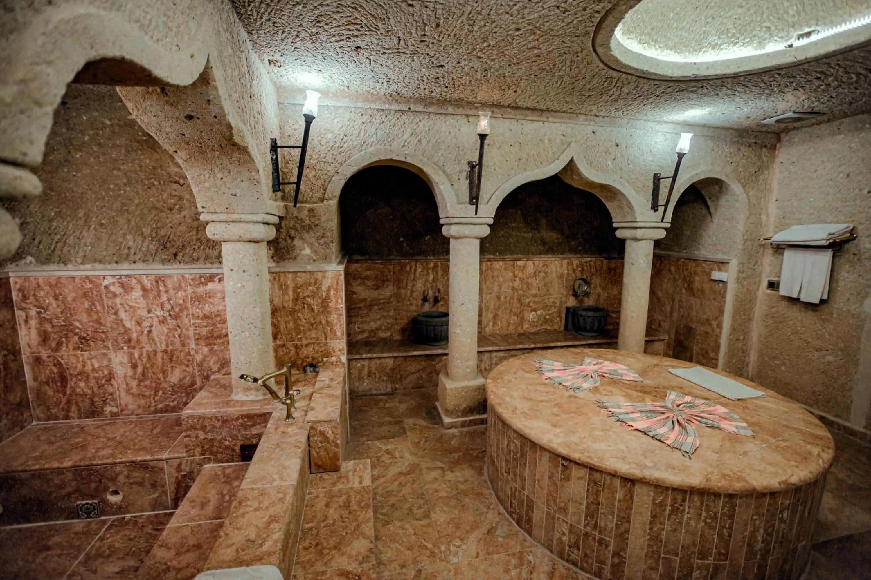 Bathroom in Oread Cave Suites