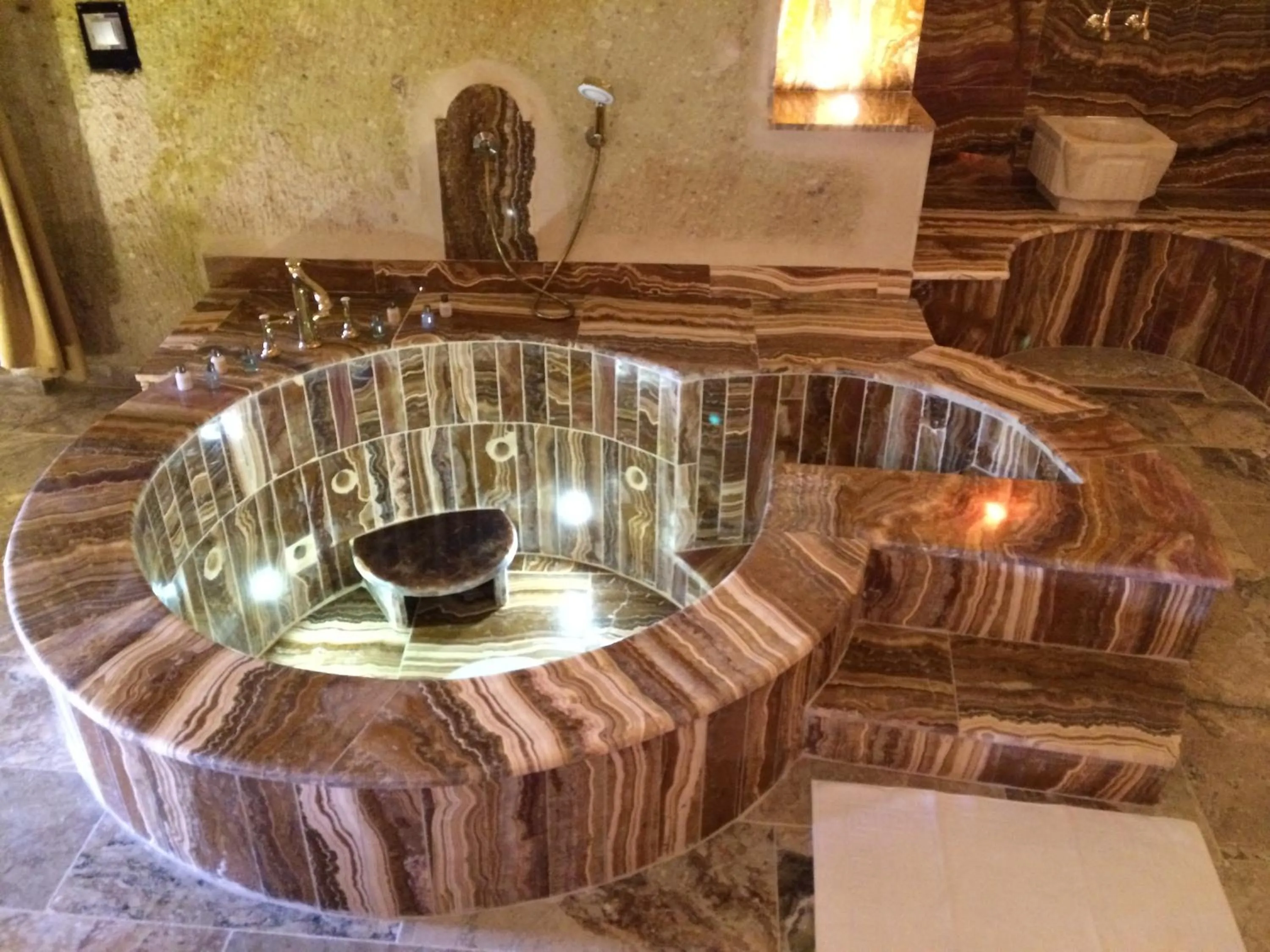 Hot Tub in Oread Cave Suites