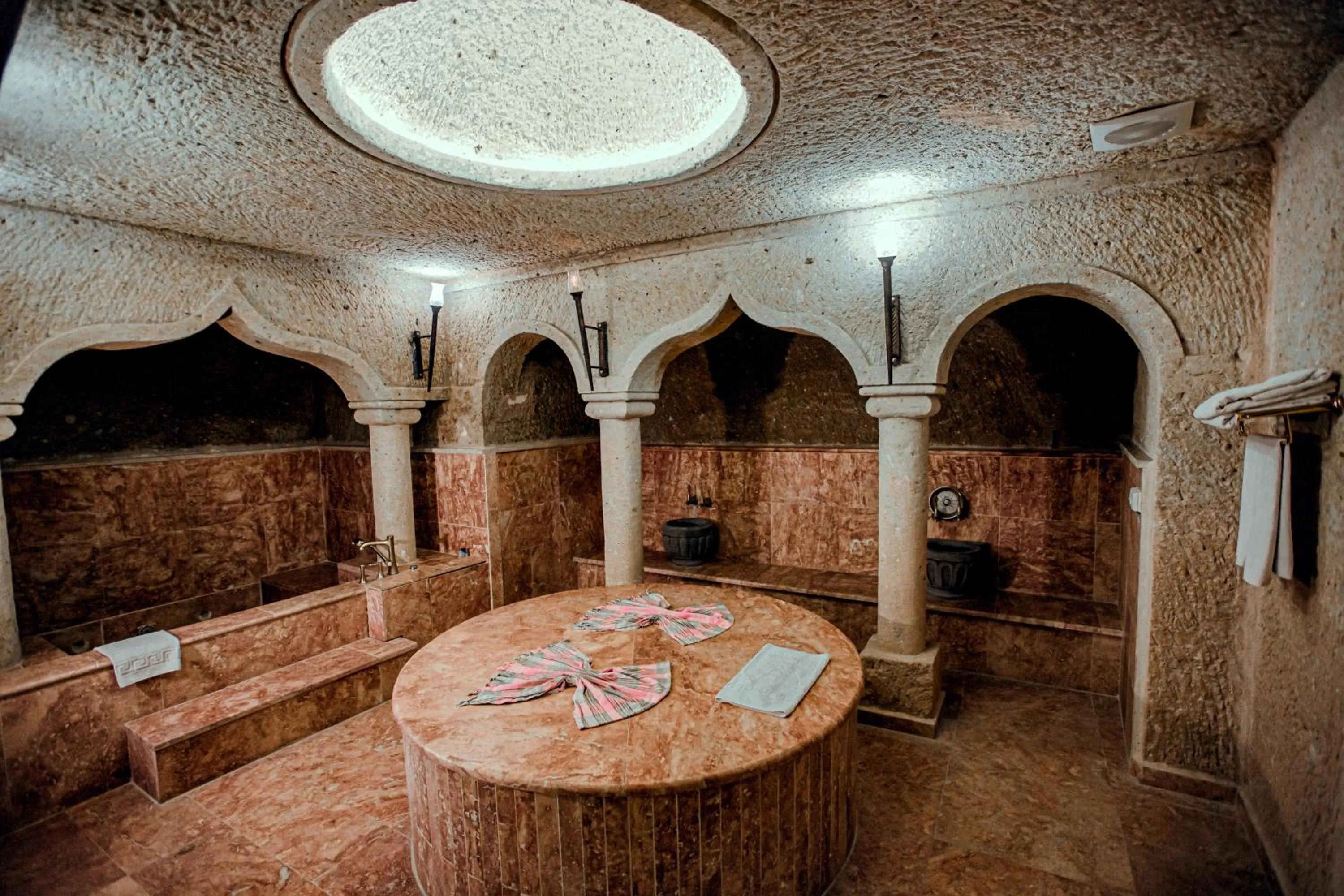Bathroom in Oread Cave Suites