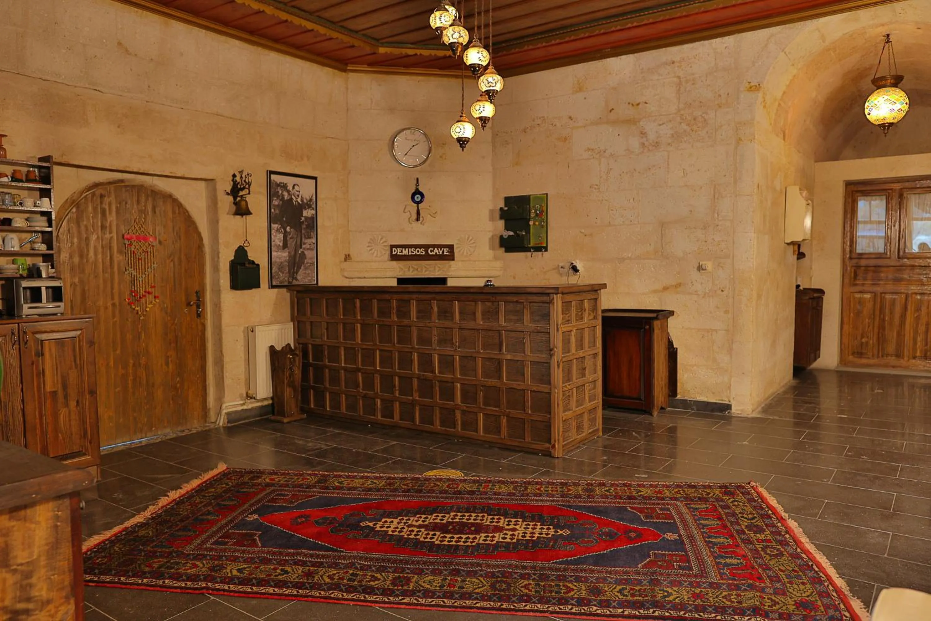 Lobby or reception in Demisos Caves Hotel
