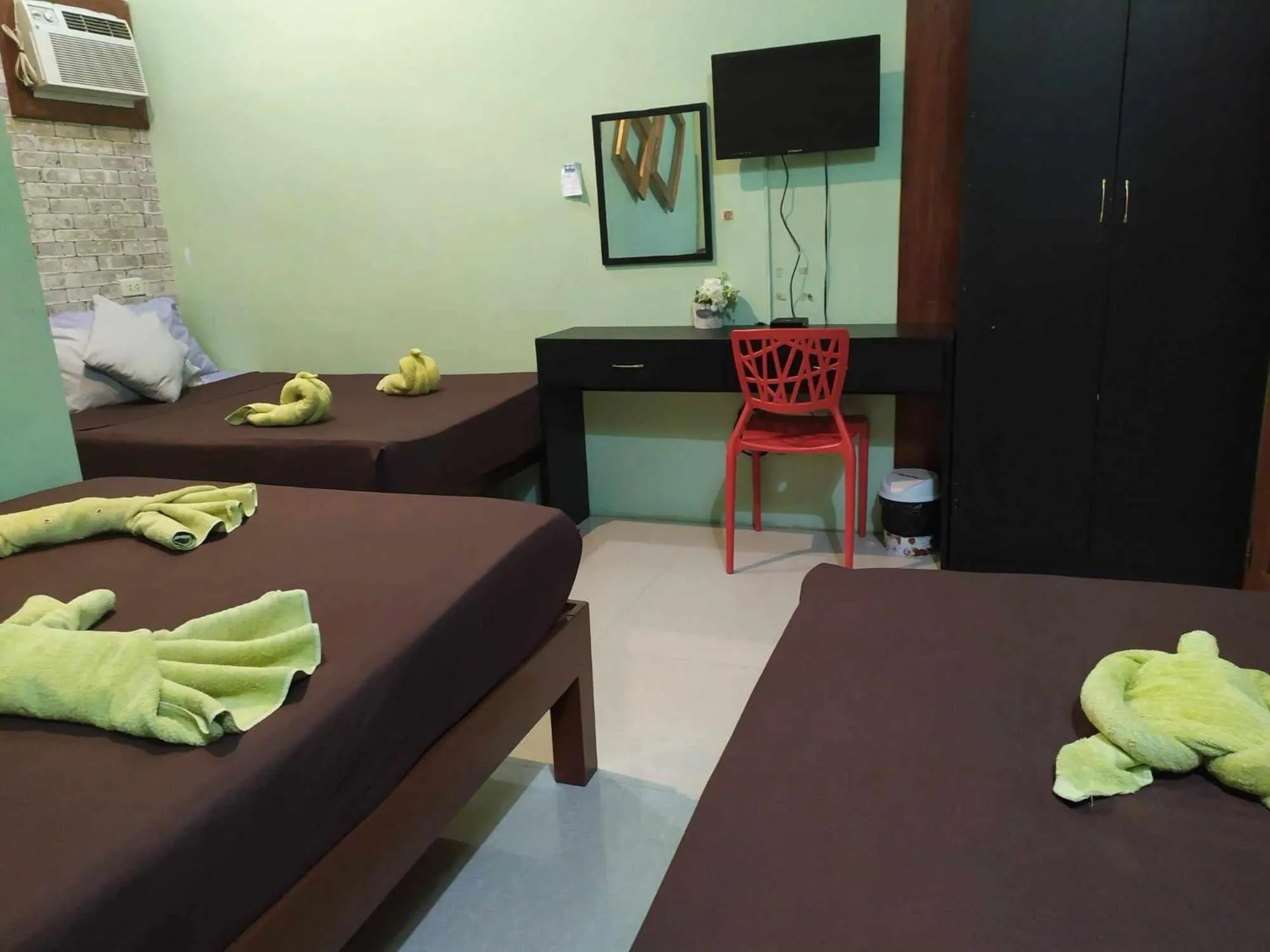 Bed in St. John Island View Pensionne