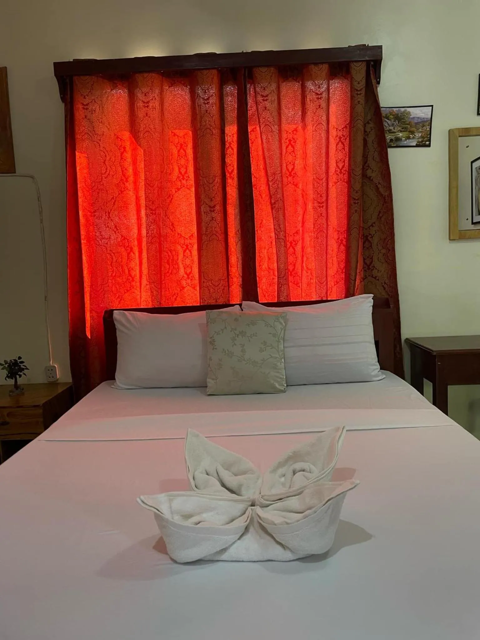 Bed in St. John Island View Pensionne