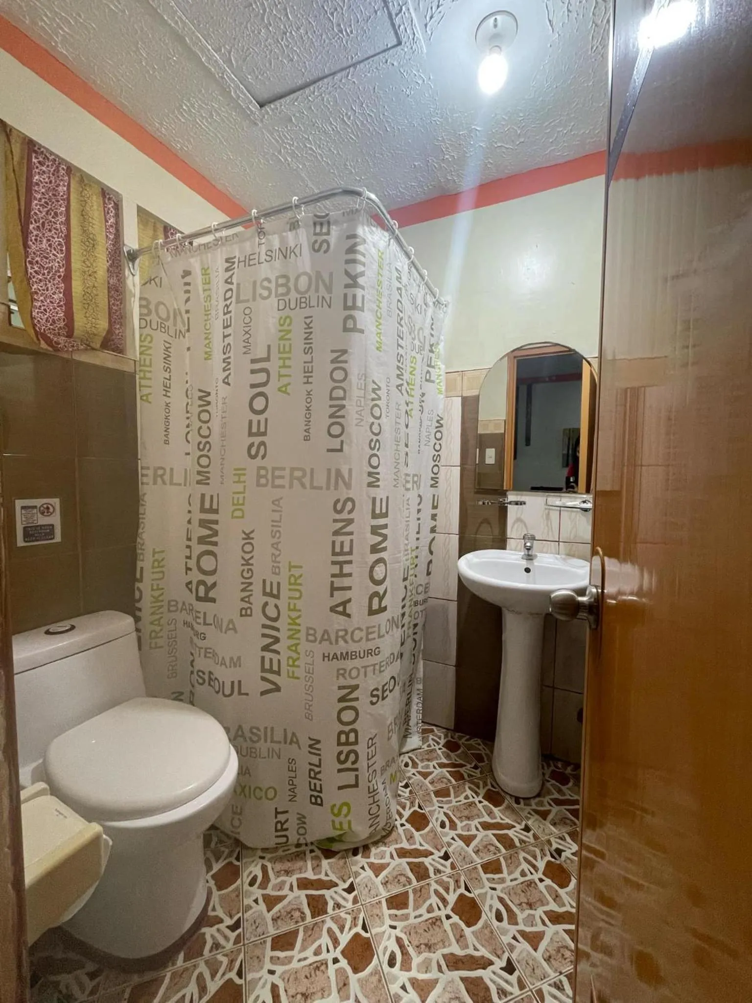 Shower in St. John Island View Pensionne