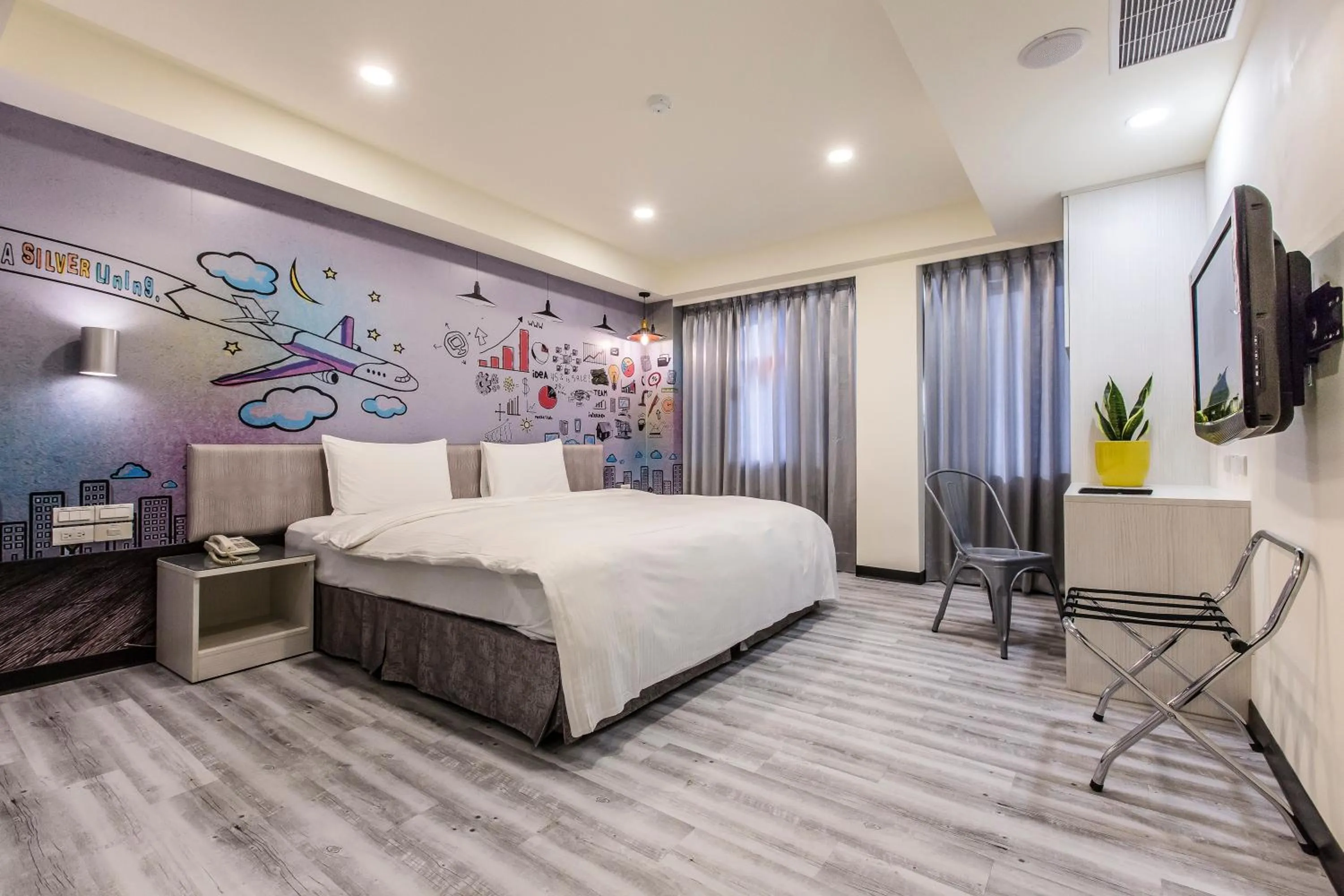 Photo of the whole room, Bed in The Cloud Hotel Zhongli Branch