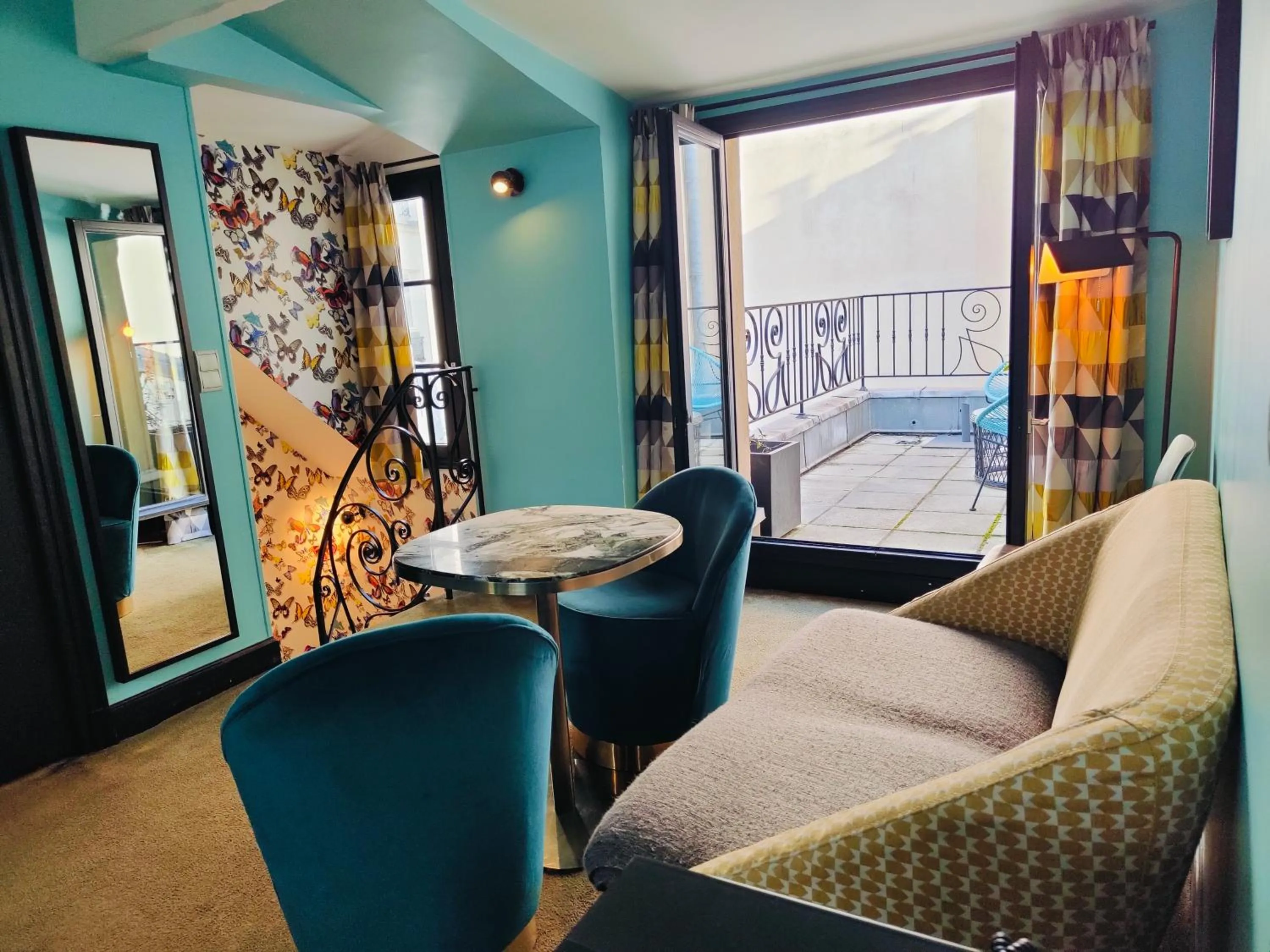 Balcony/Terrace in Hôtel Noir