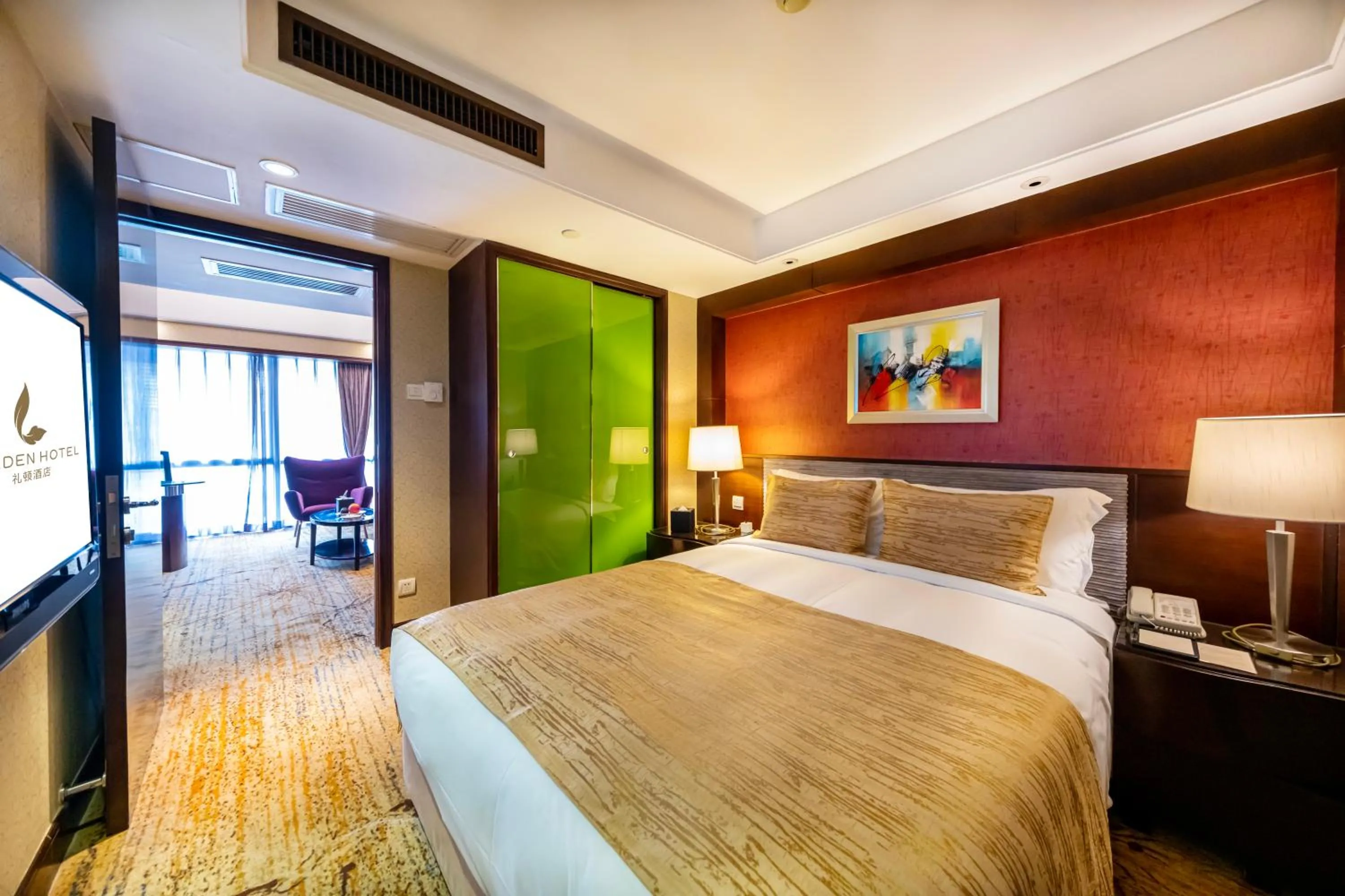 Bedroom, Bed in Leeden Hotel Guangzhou