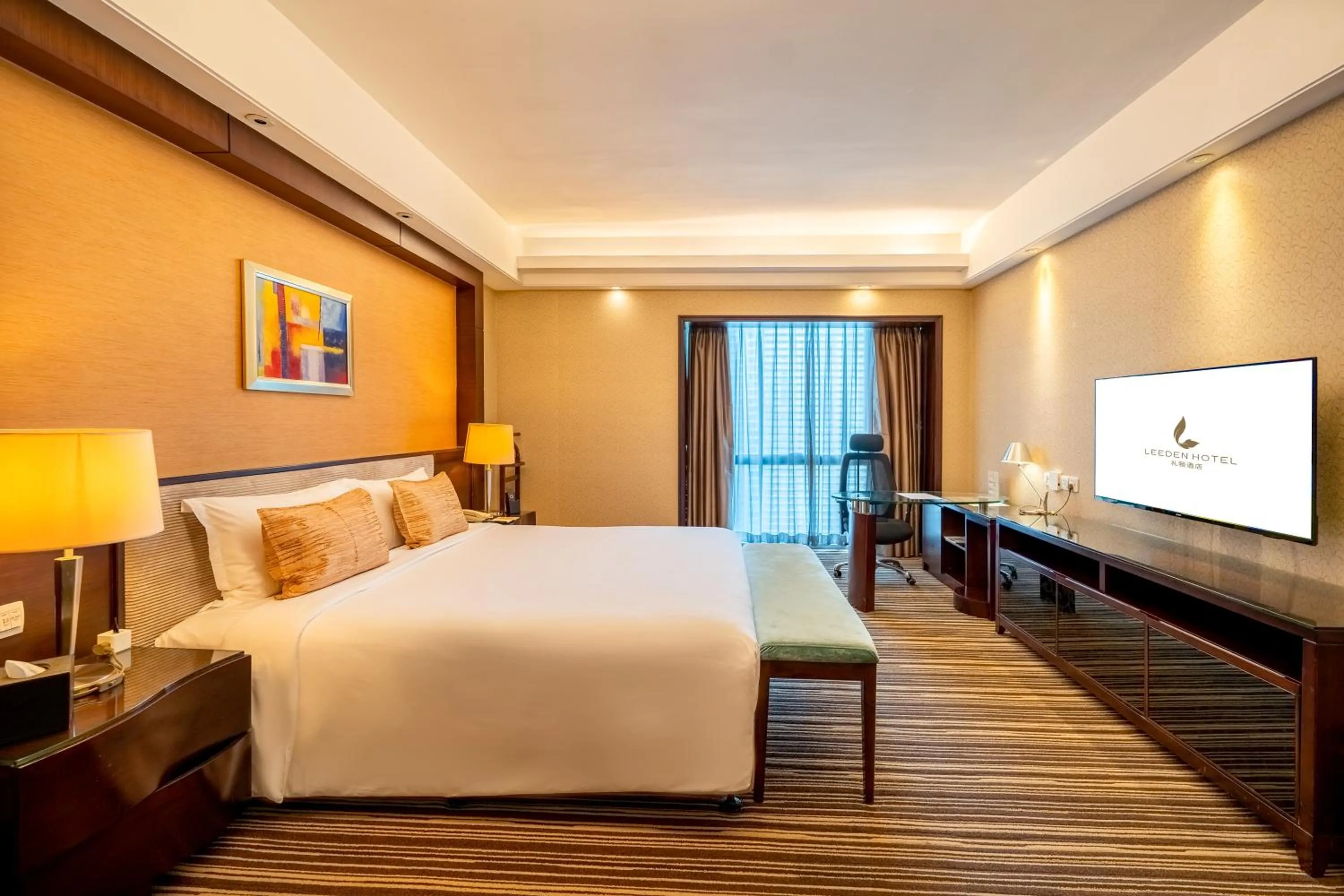 Bedroom, Bed in Leeden Hotel Guangzhou