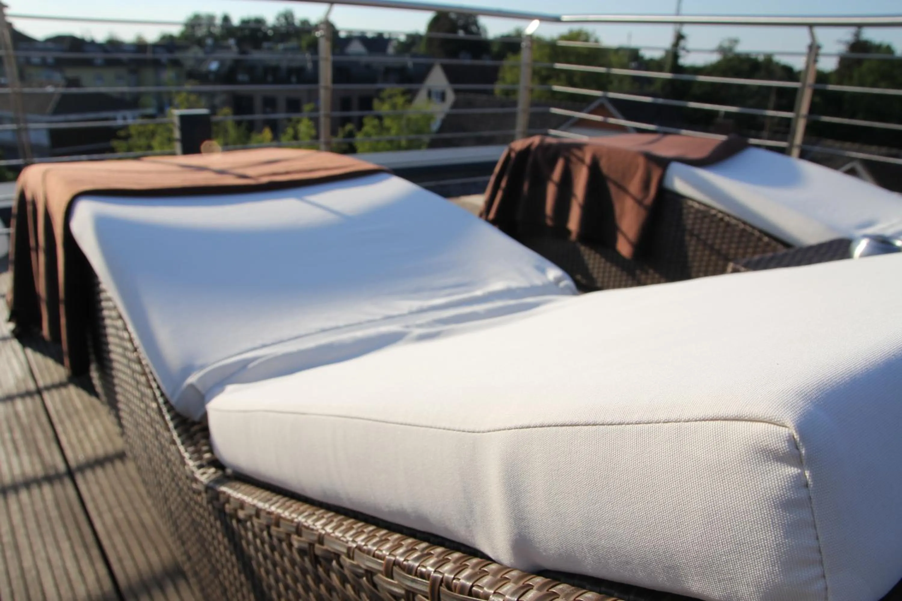Balcony/Terrace, Bed in König`s Hotel am Schlosspark