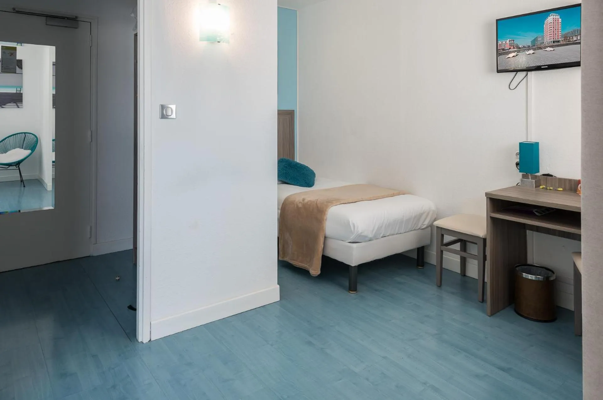 Bed in Hôtel Restaurant L'Evidence