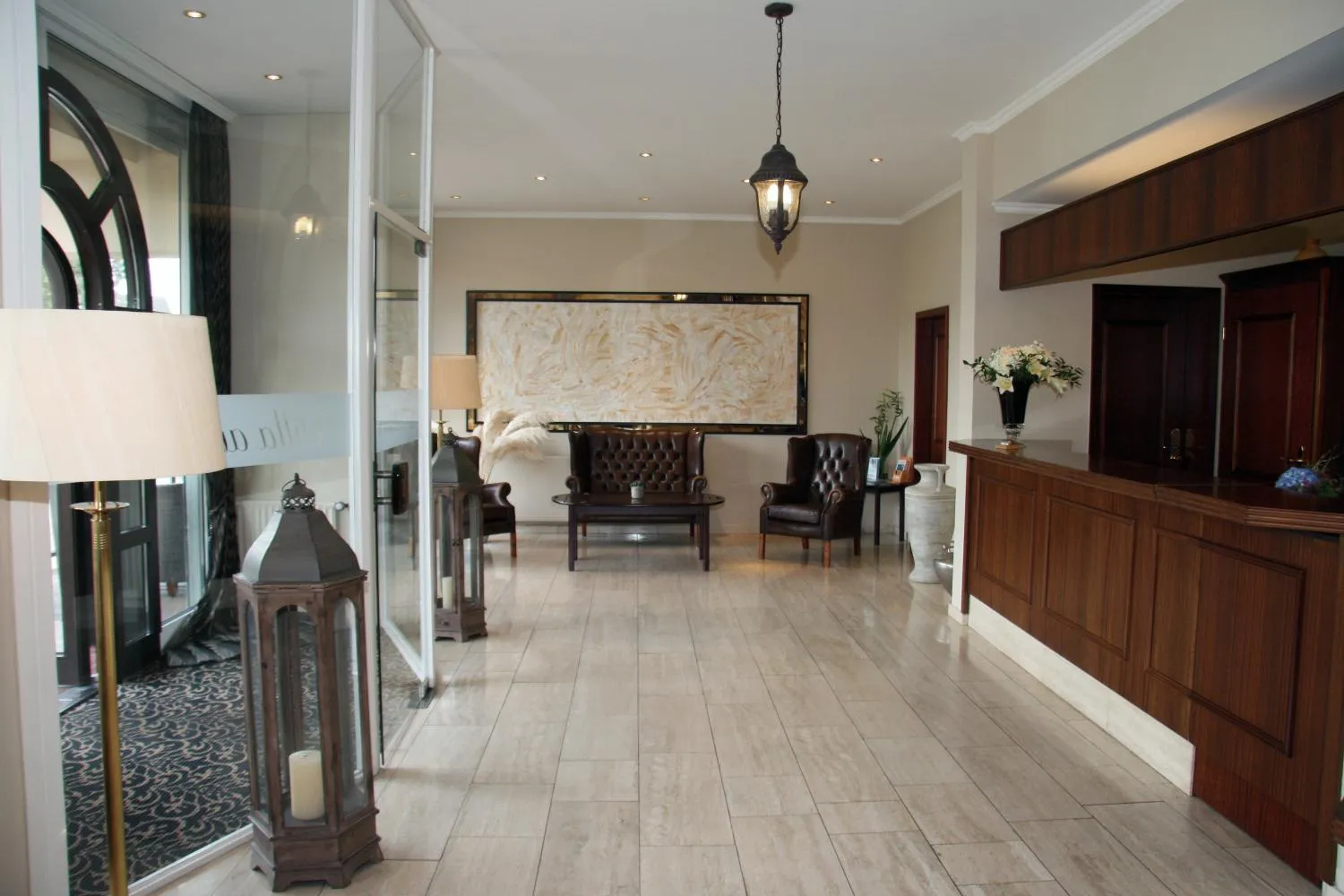 Lobby or reception in Villa am Meer