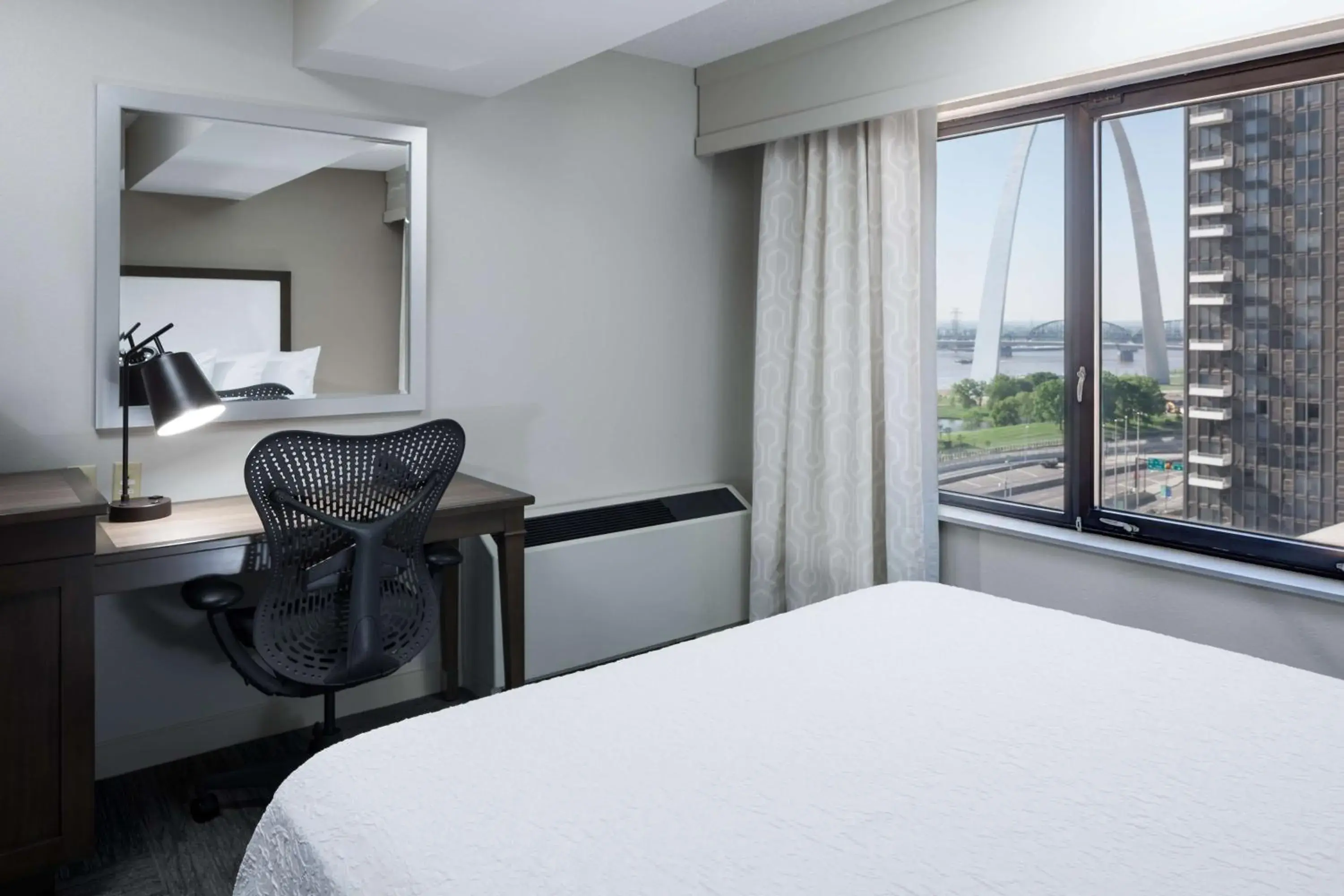 Queen Room with Two Queen Beds - Arch View in Hampton Inn St Louis- at the Arch Queen Room with Two Queen Beds - Arch View in Hampton Inn St Louis- at the Arch