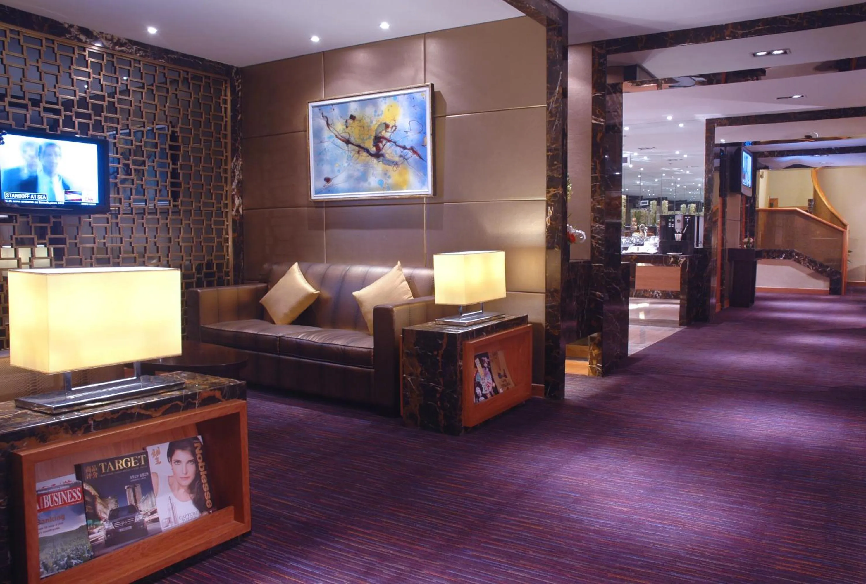 Lobby or reception in Jianguo Hotel