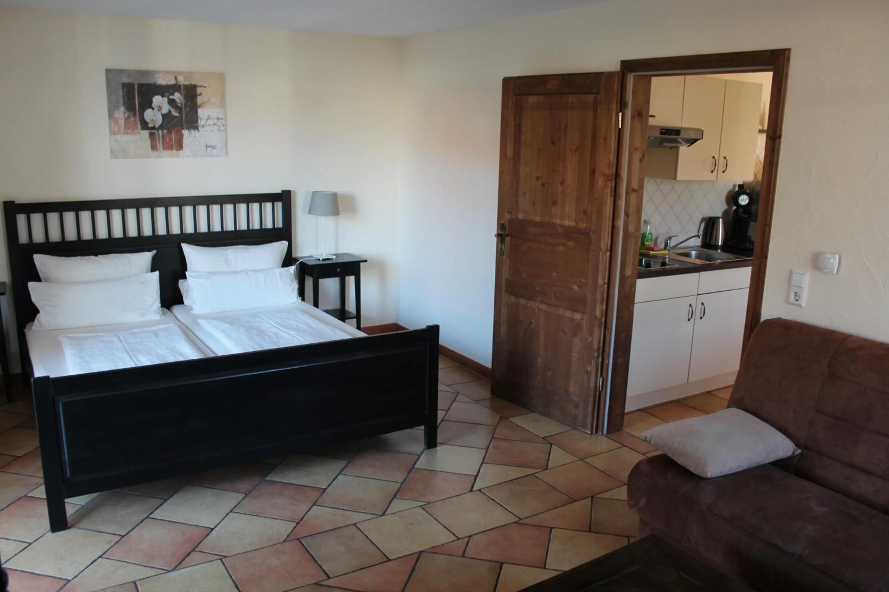 Bed in Pension Vanii, Apartments