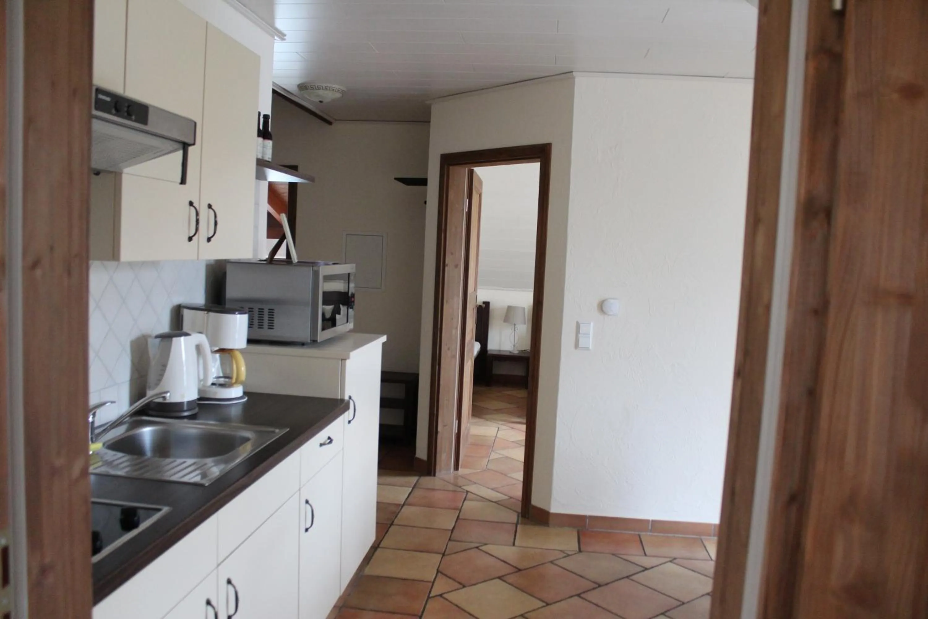 Kitchen or kitchenette in Pension Vanii, Apartments