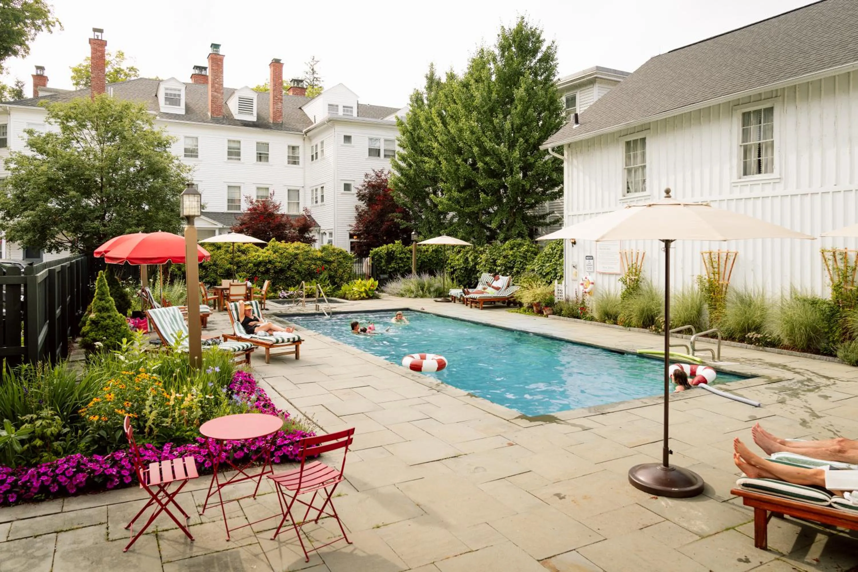 Pool view in The Red Lion Inn