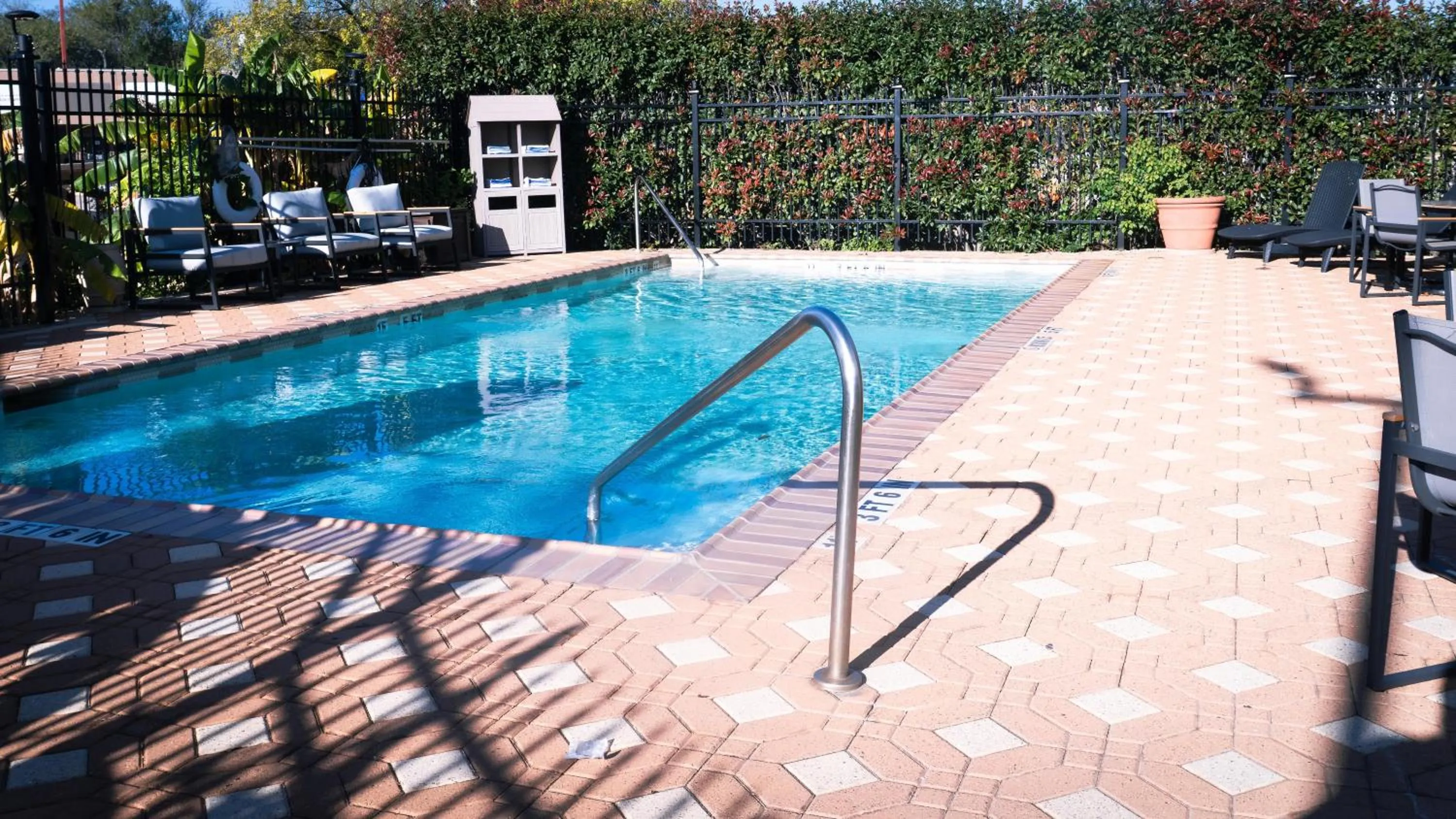 Pool view in Hampton Inn and Suites Houston-Katy