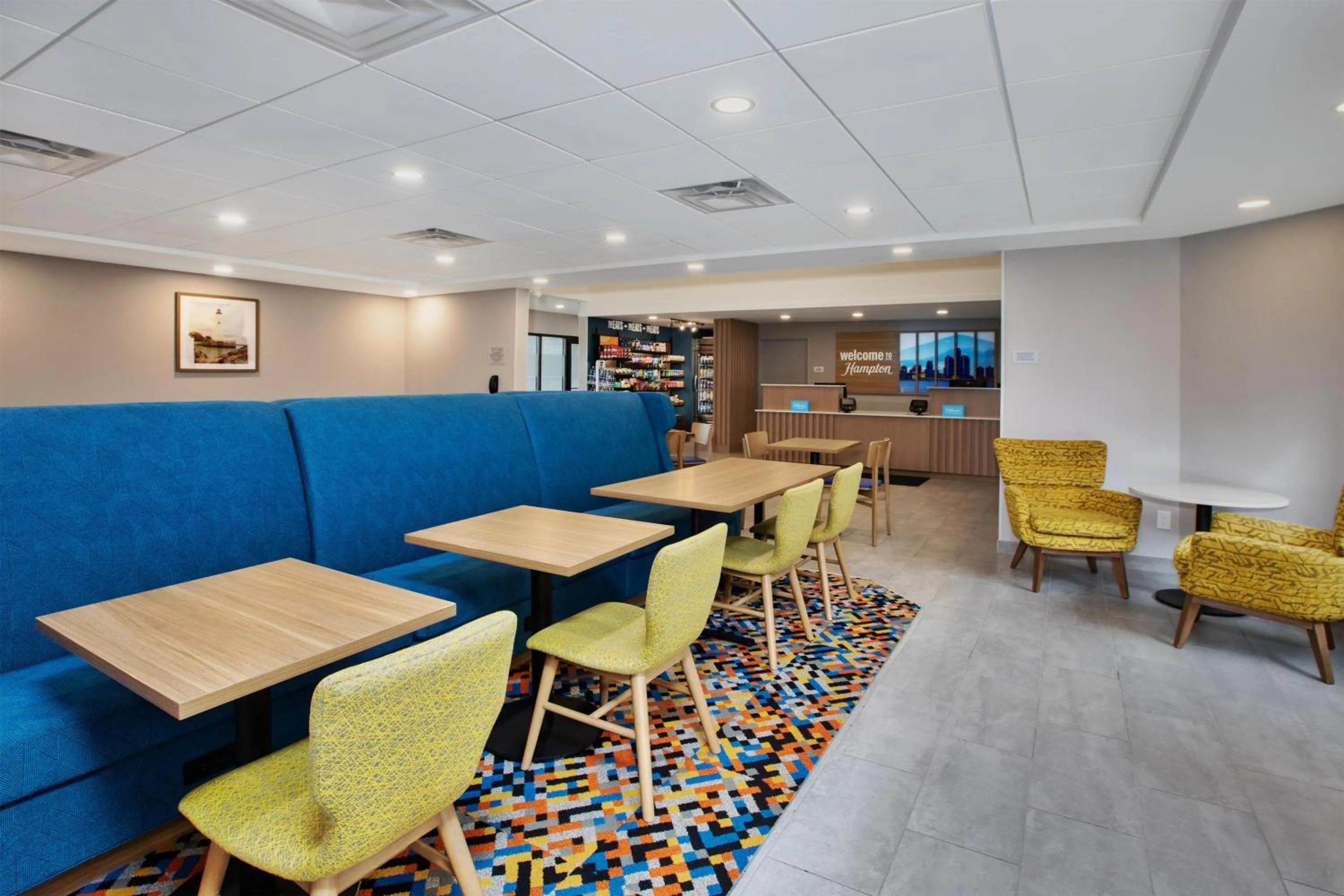 Lobby or reception in Hampton Inn Detroit/Belleville-Airport Area