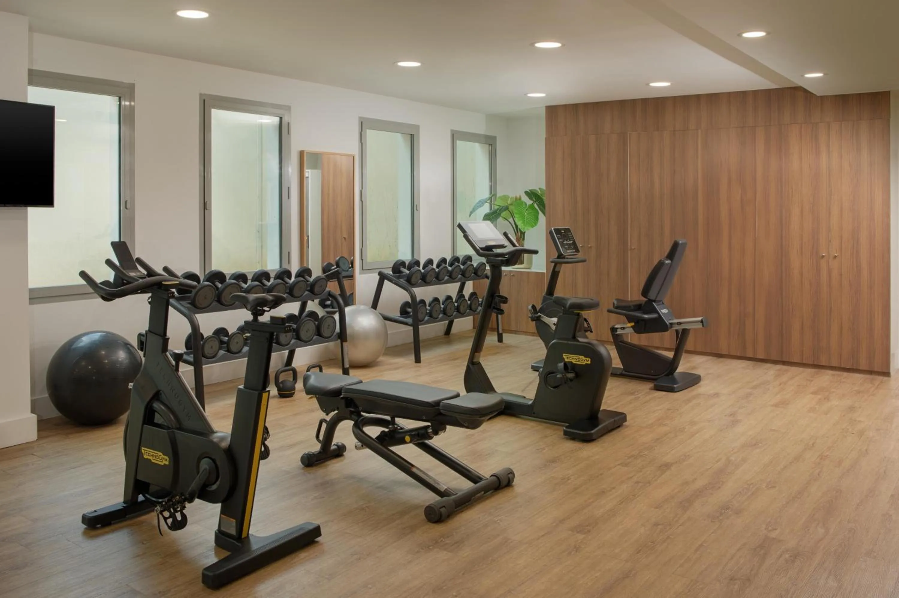 Fitness centre/facilities in NH Lyon Airport