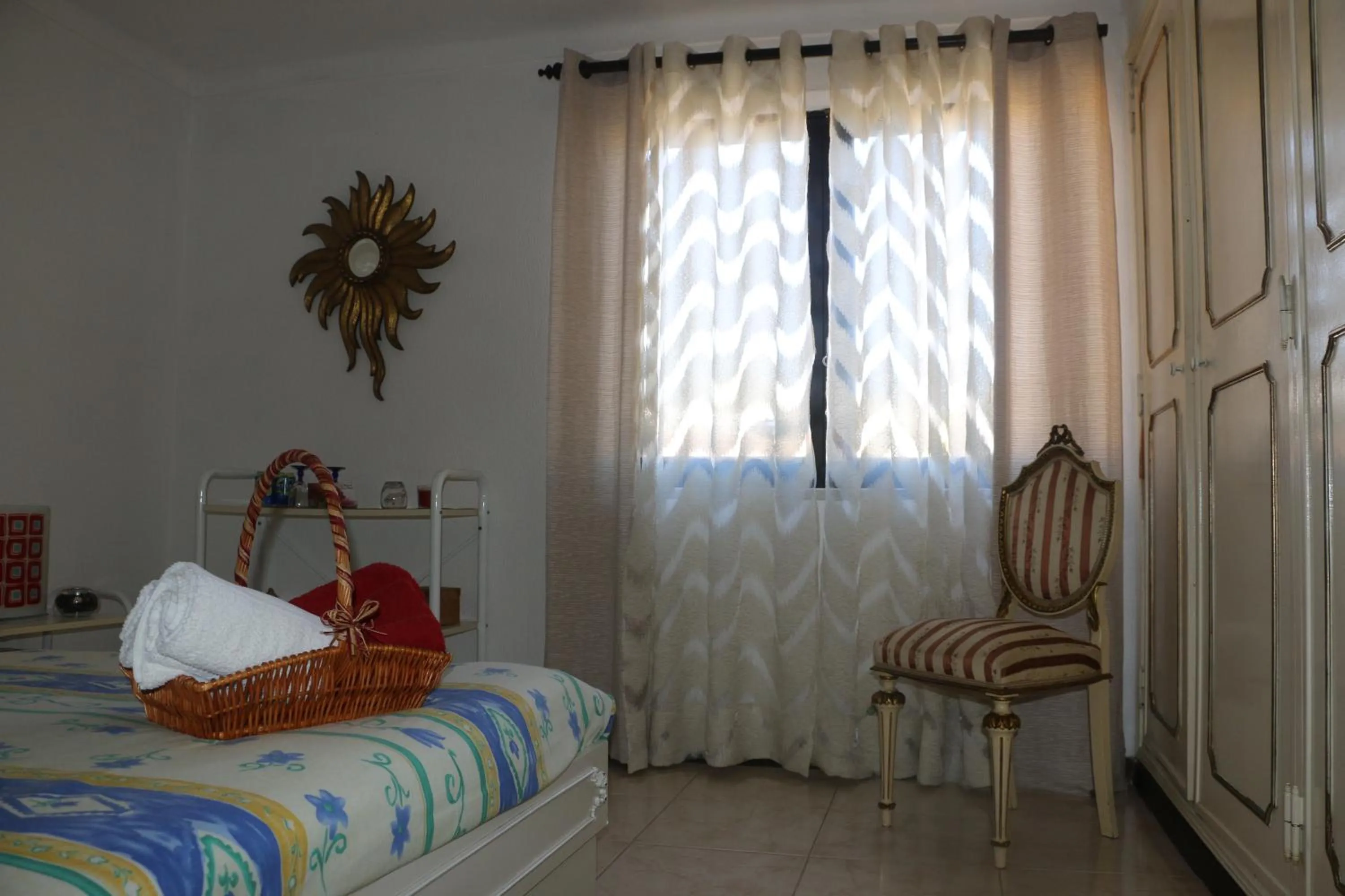 View (from property/room), Bed in Casa Teresinha