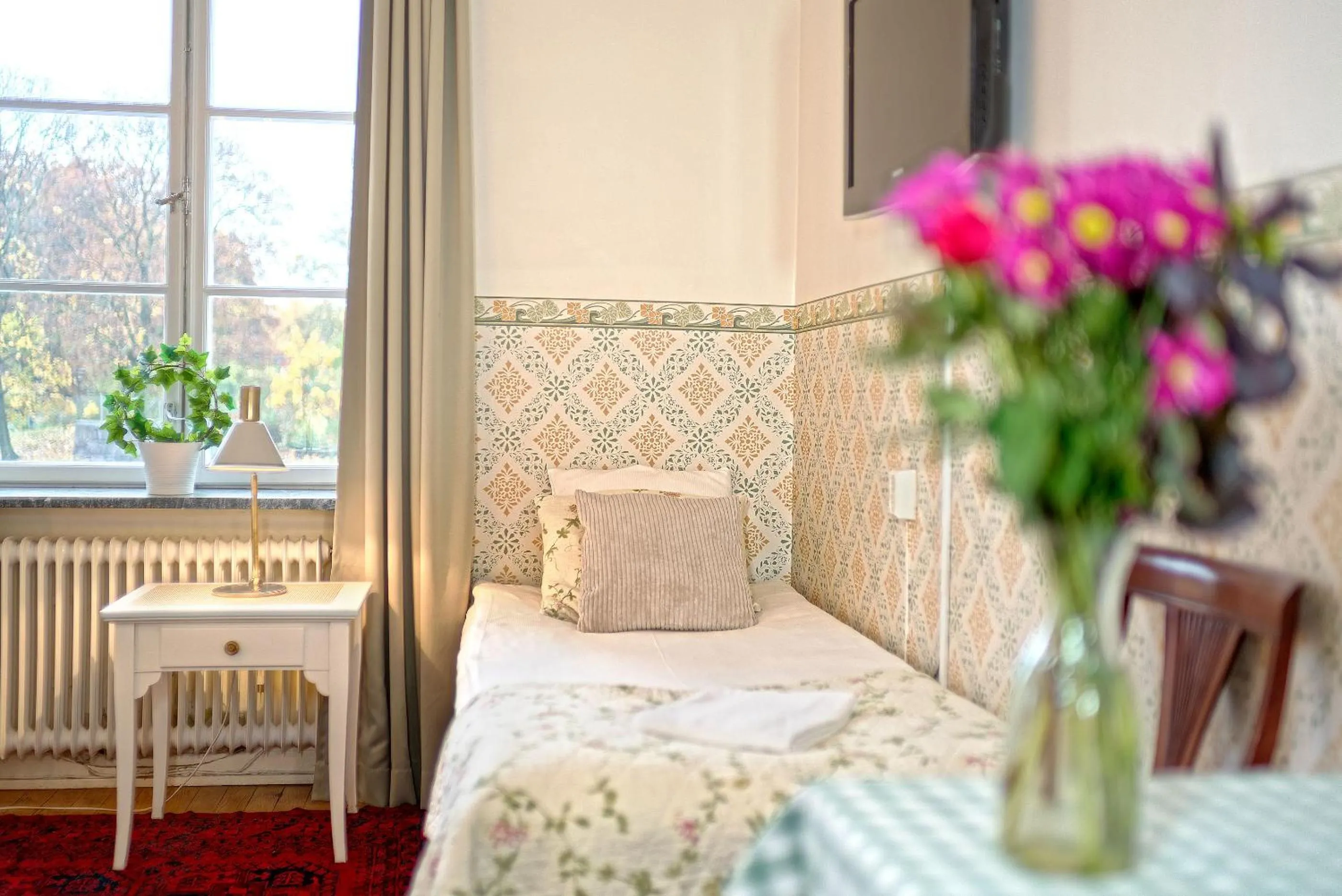 Decorative detail, Bed in Wasa Park Hotel